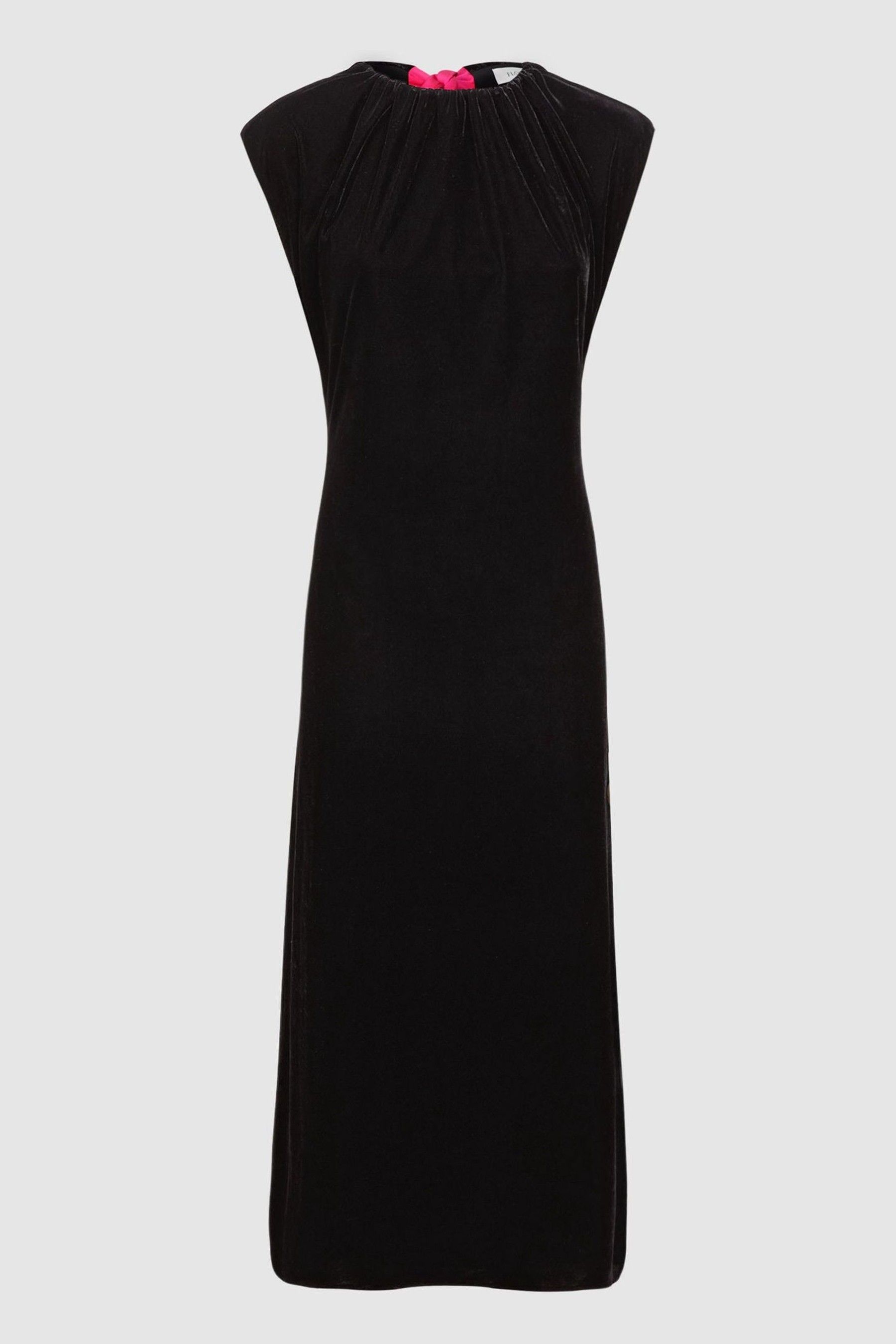 Buy Florere Velvet Tie Neck Midi Dress from the Next UK online shop