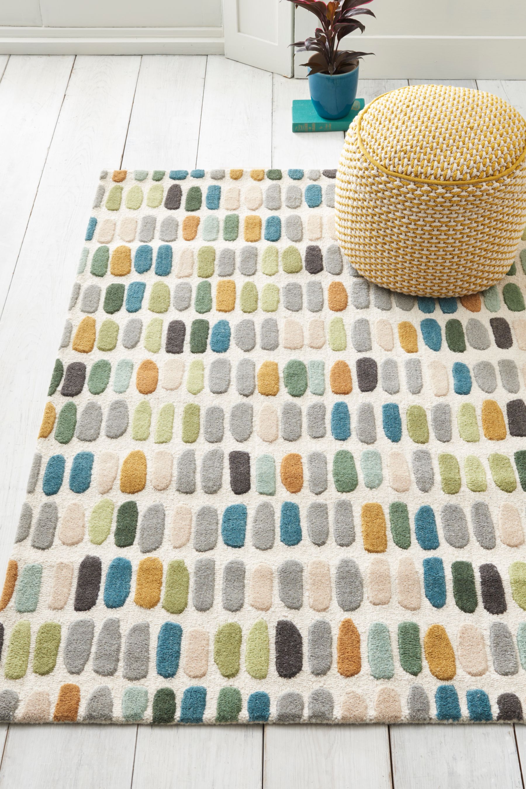 Buy Green Sketch Rug from the Next UK online shop