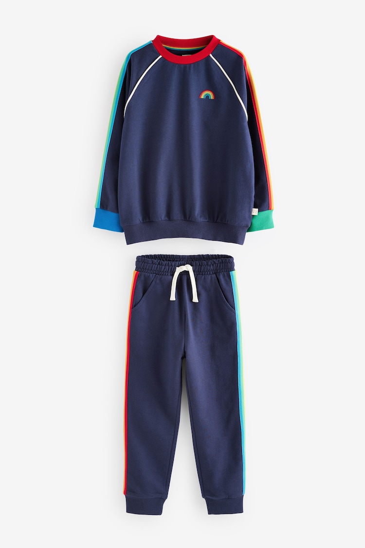 Little Bird by Jools Oliver Navy Sweatshirt and Joggers Set - Image 1 of 1