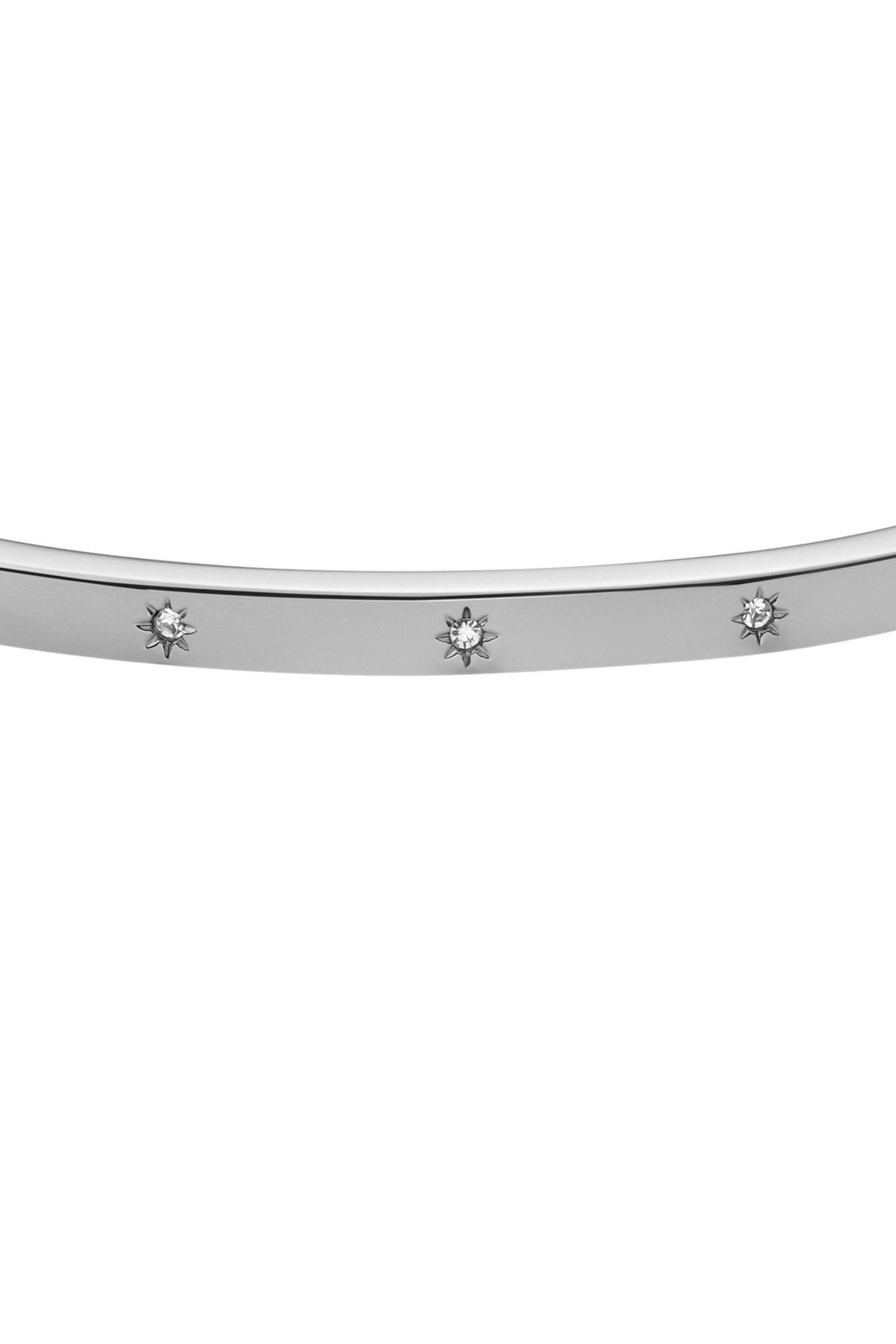 Buy Fossil Jewellery Ladies Silver Tone Sadie Bangle from the Next UK online shop