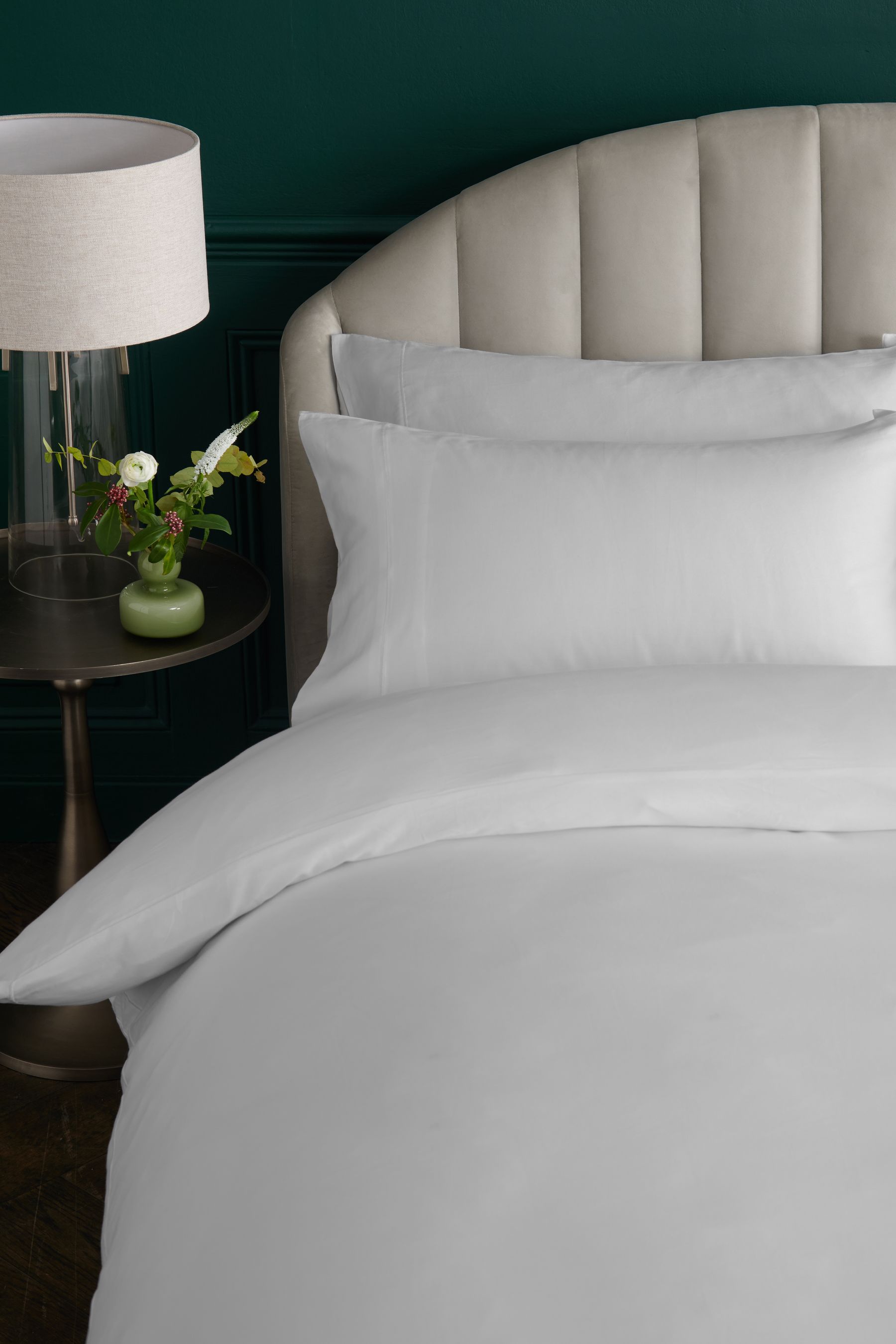 Buy White Collection Luxe 300 Thread Count 100% Cotton Sateen Satin ...