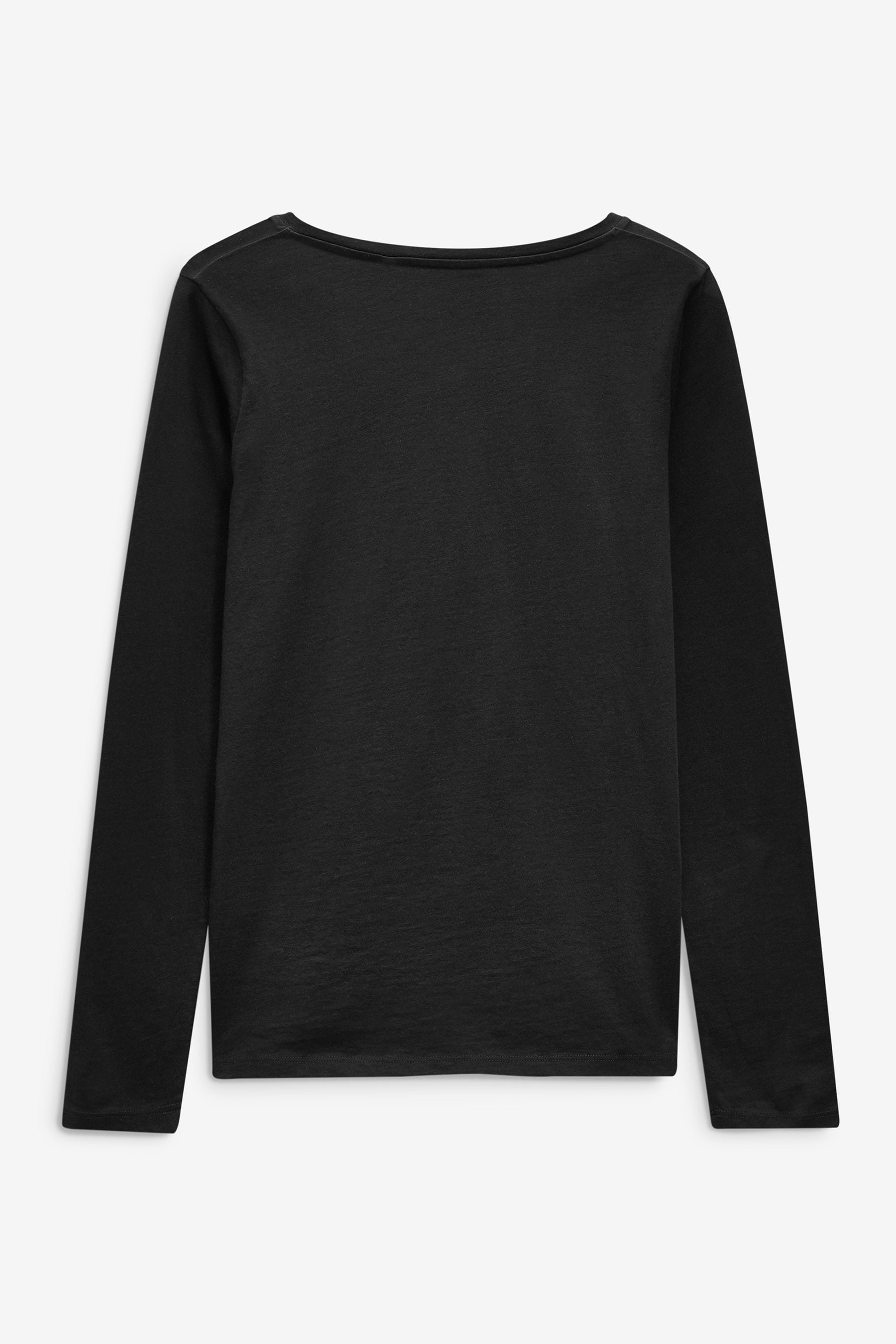 Buy Black Long Sleeve Crew Neck Top from the Next UK online shop