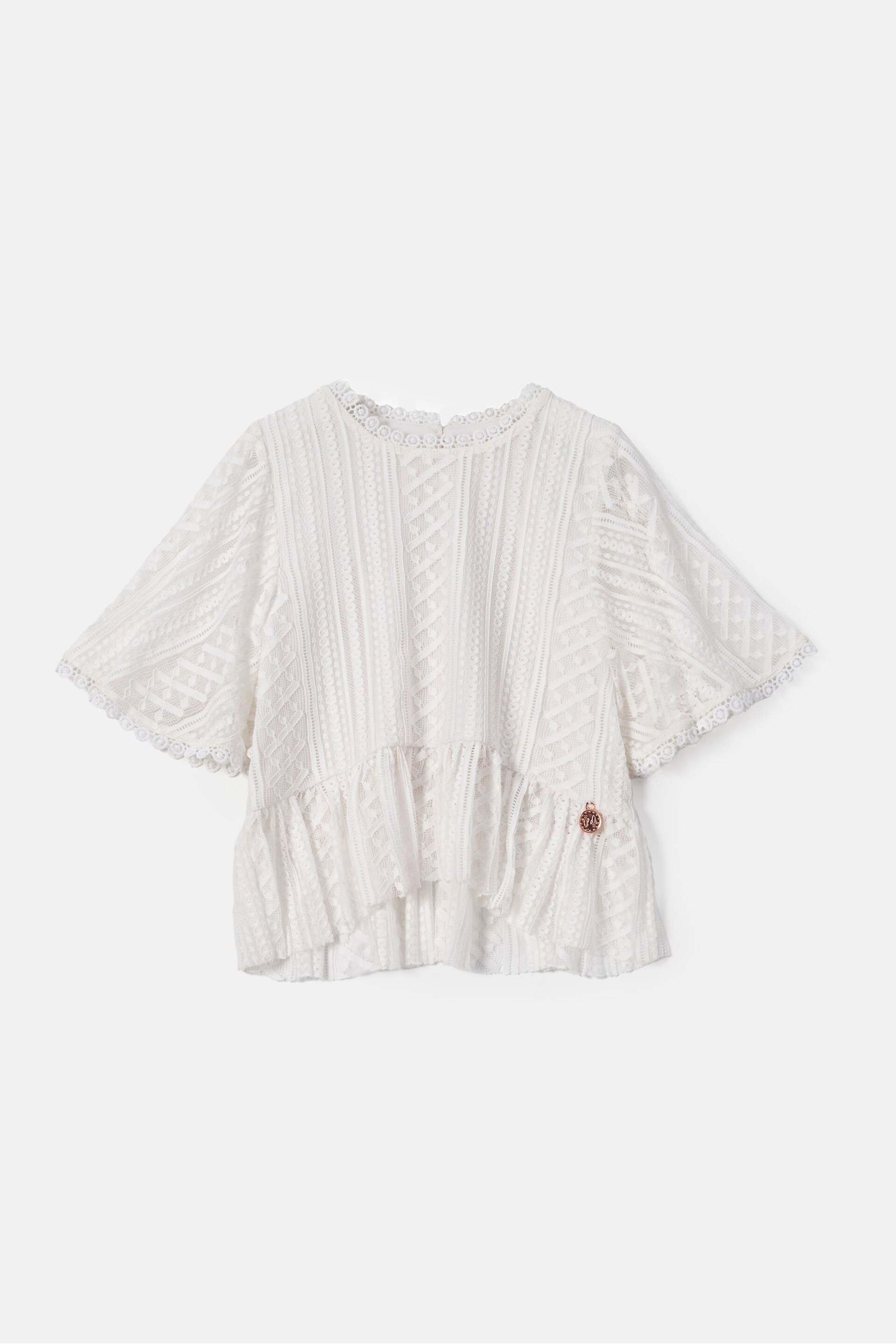 Angel & Rocket Cream Anabelle Cape Lace Top - Image 1 of 1