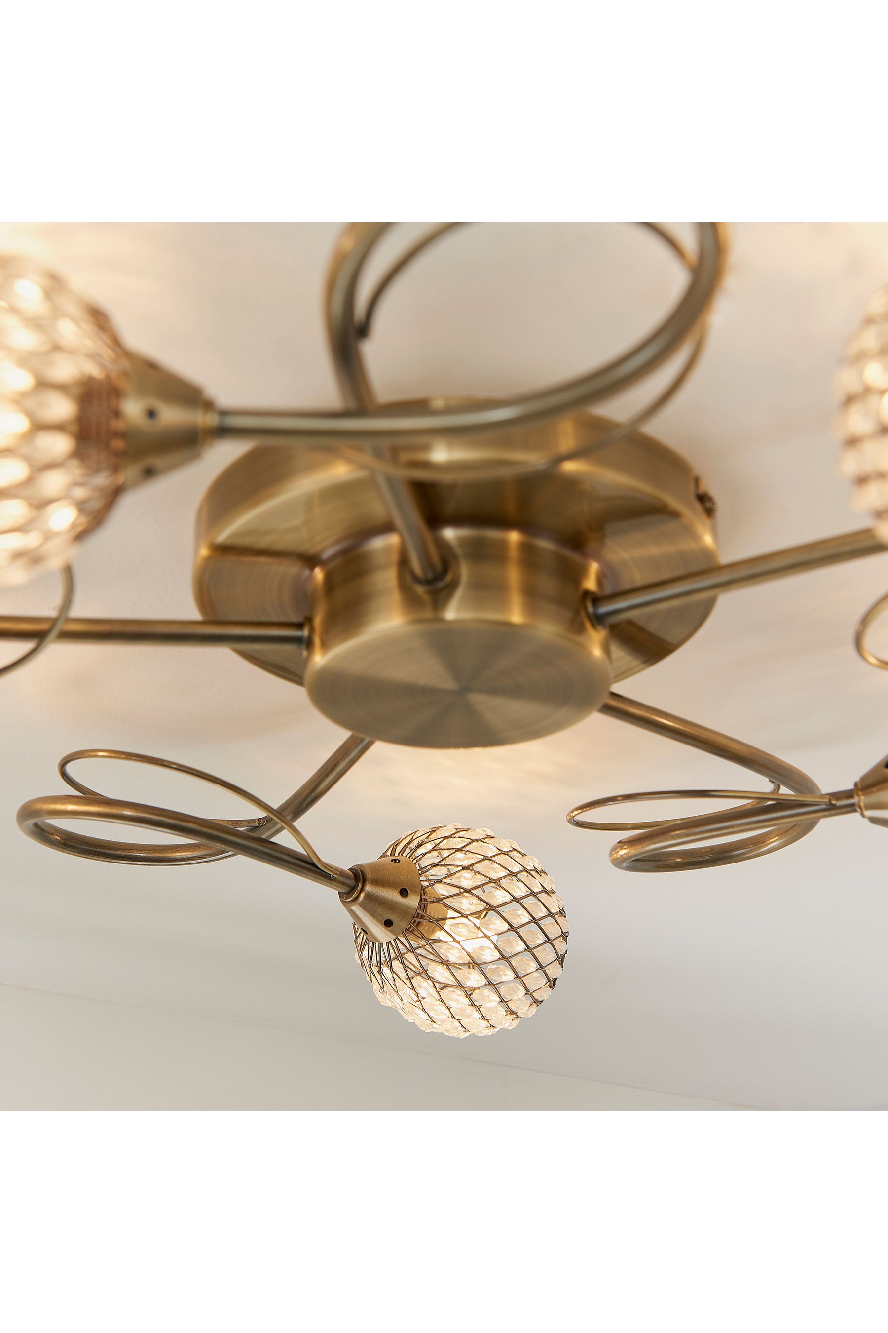 Buy Gallery Home Antique Brass Edmonton 5 Bulb Ceiling Light from the