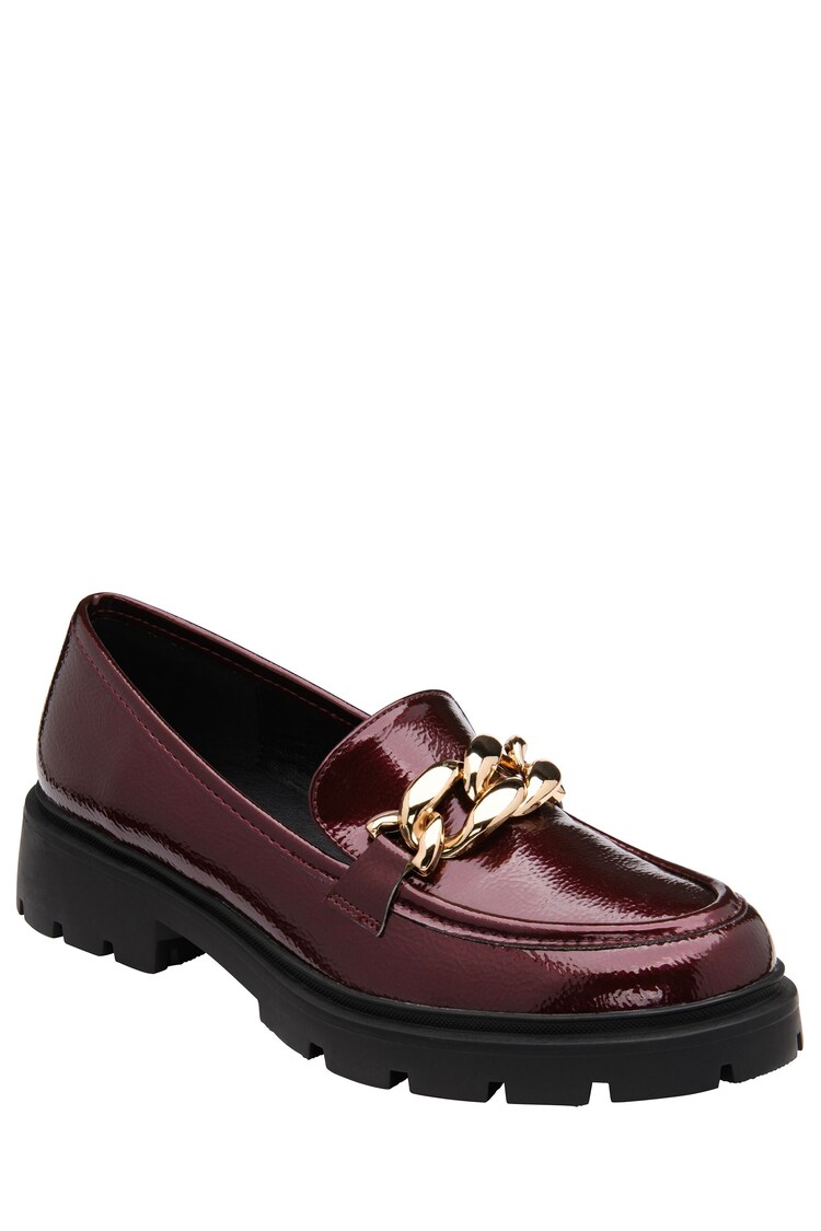 Lotus Burgundy Red Patent Loafers - Image 1 of 1