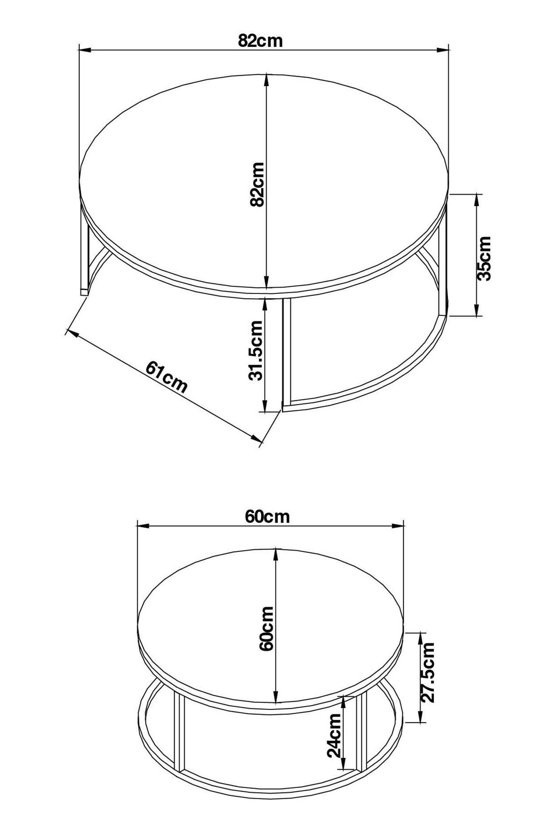 Buy Light Bronx Nest of 2, Round Coffee Table from the Next UK online shop