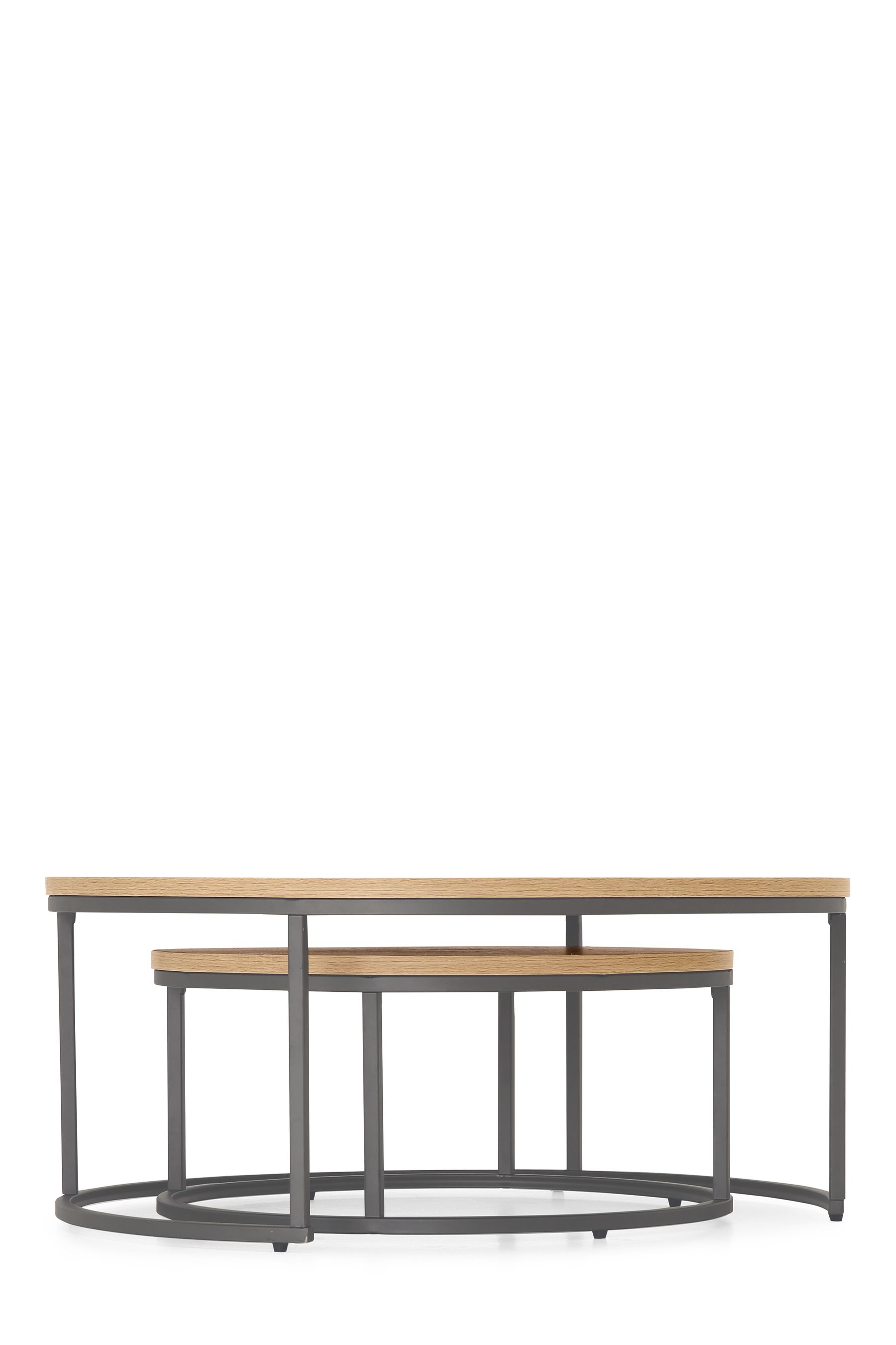 Buy Light Bronx Nest of 2, Round Coffee Table from Next Ireland