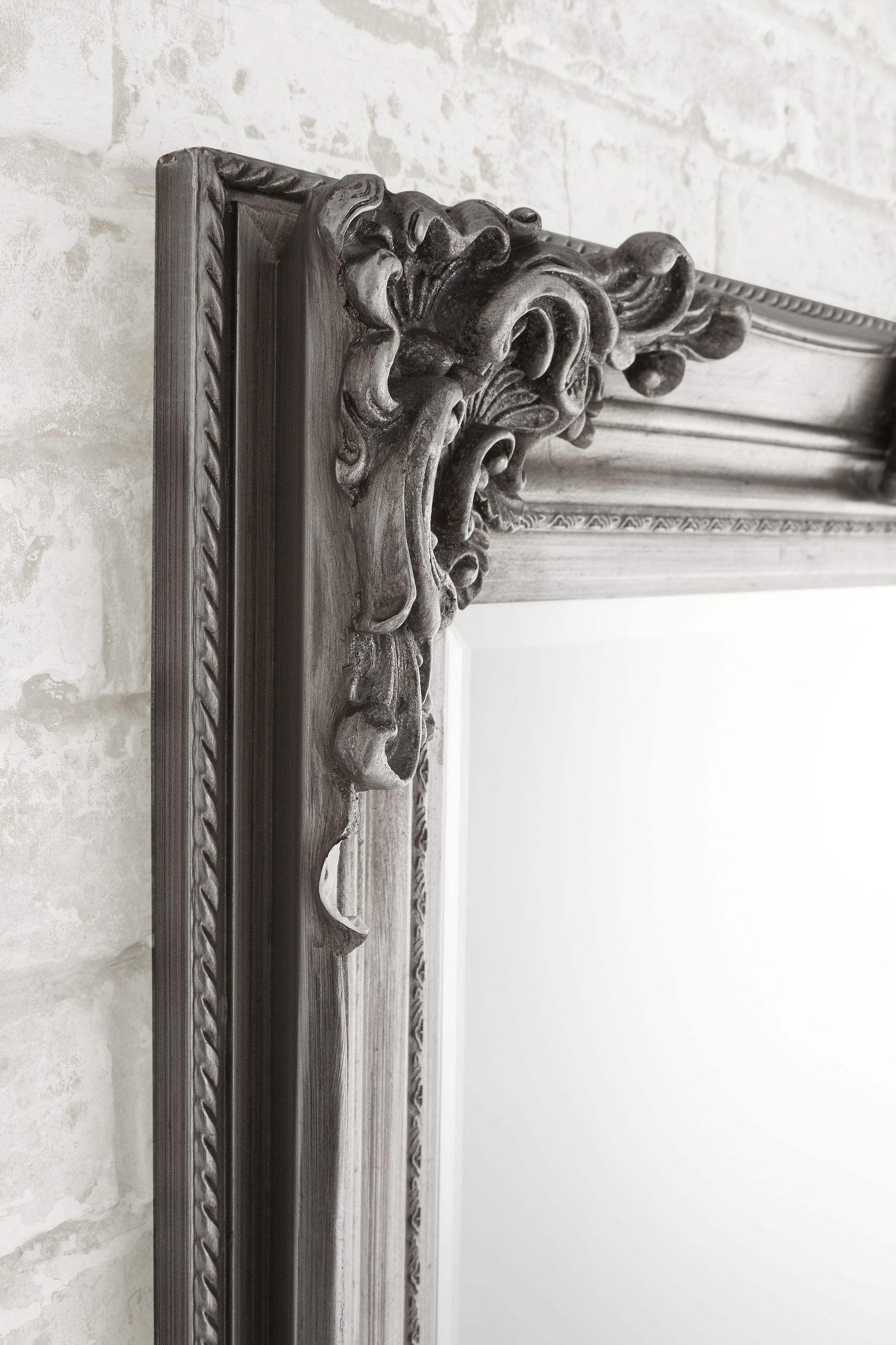 Buy Gallery Home Pewter Grey Isabella Over Mantel Mirror by Gallery