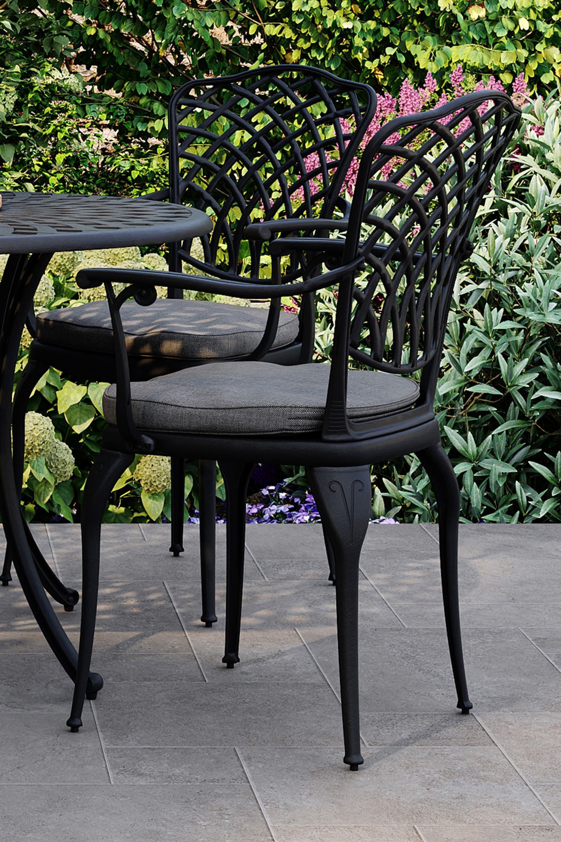 Buy Charles Bentley Grey Garden Cast Aluminium Table and Chairs Set