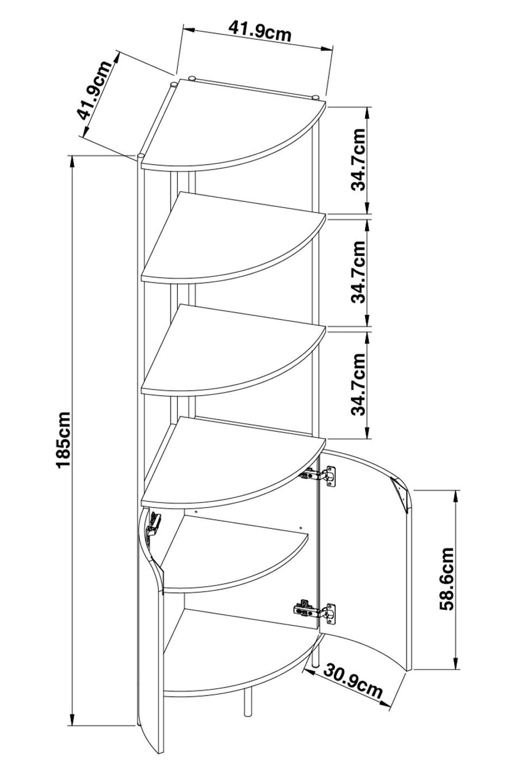 Buy Light Evie Oak Effect Corner Shelf from the Next UK online shop