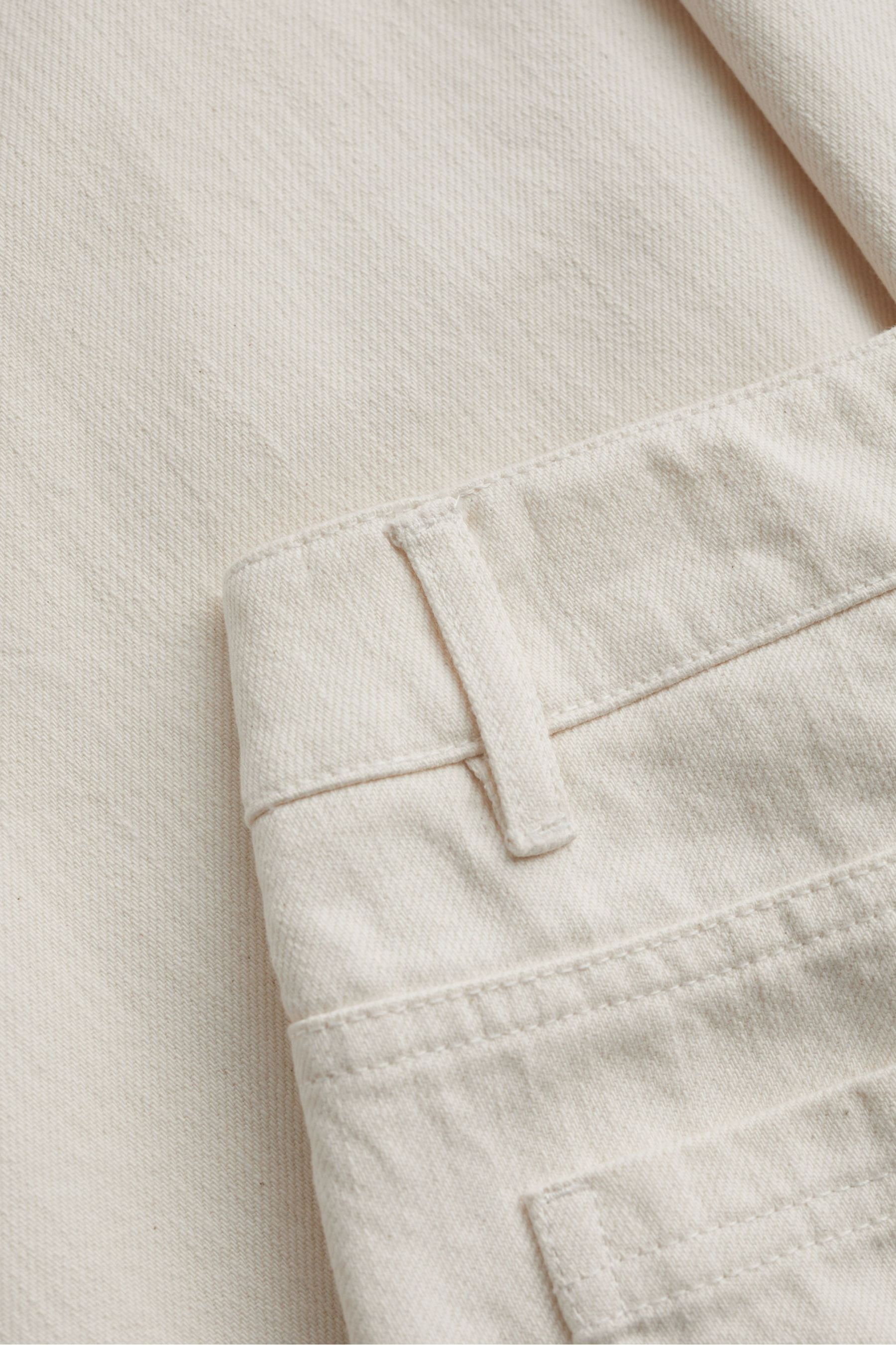 Buy Seasalt Cornwall Natural Barnes Cotton Denim Crop Trousers from the