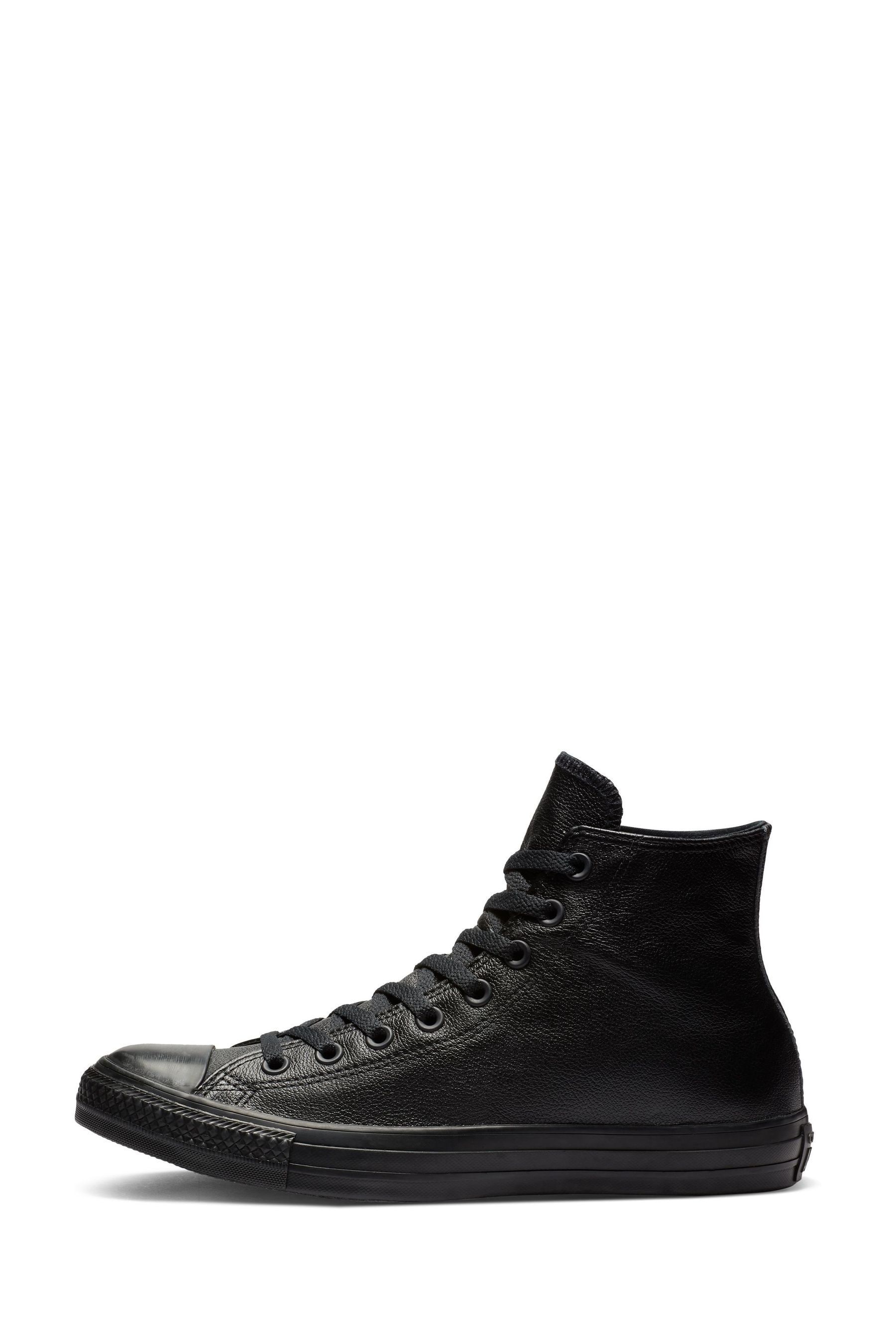 Buy Converse Black Leather High Top Trainers from the Next UK online shop