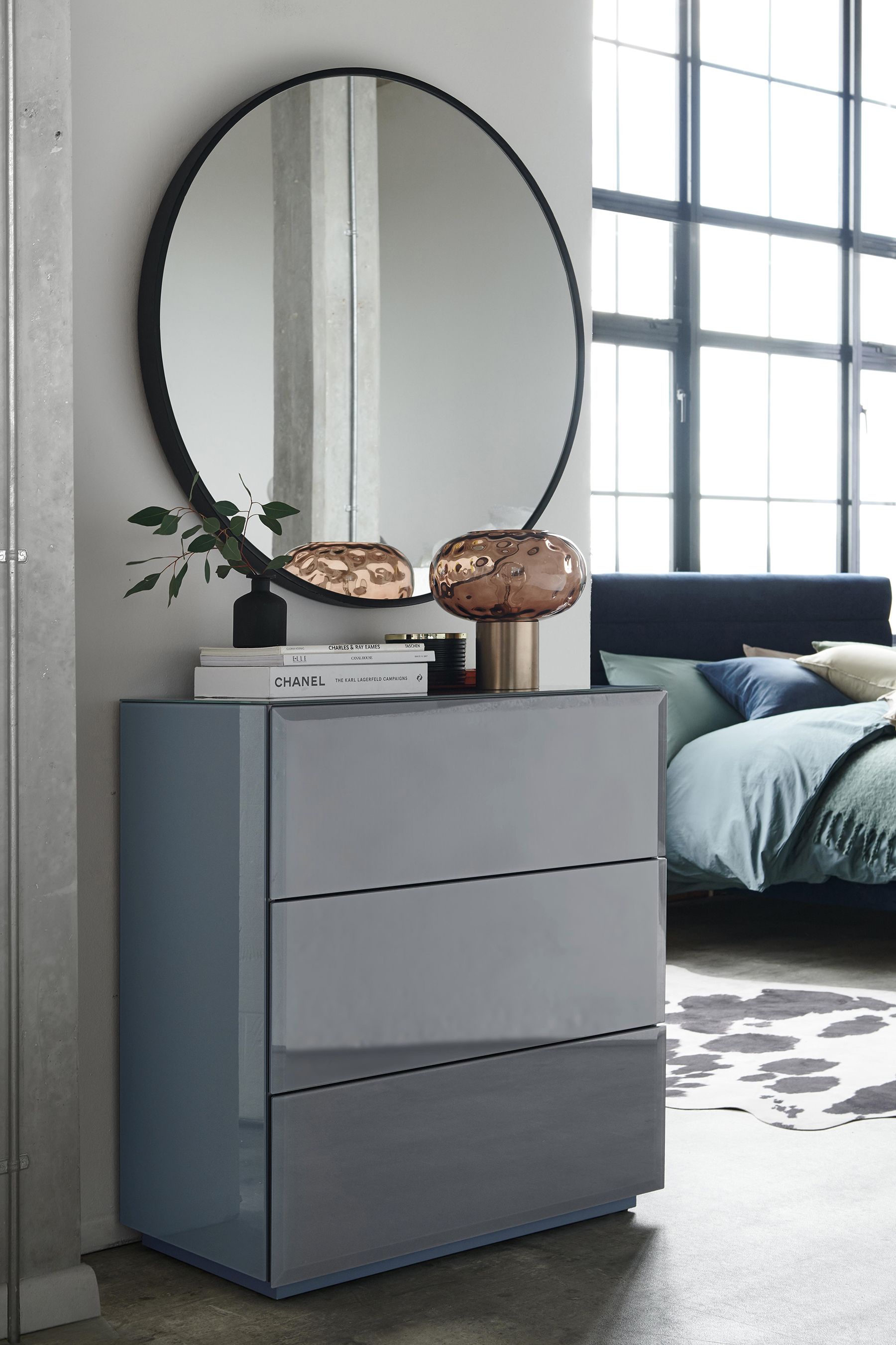 Buy Sloane Glass Collection Luxe Bedside Table from the Next UK online shop