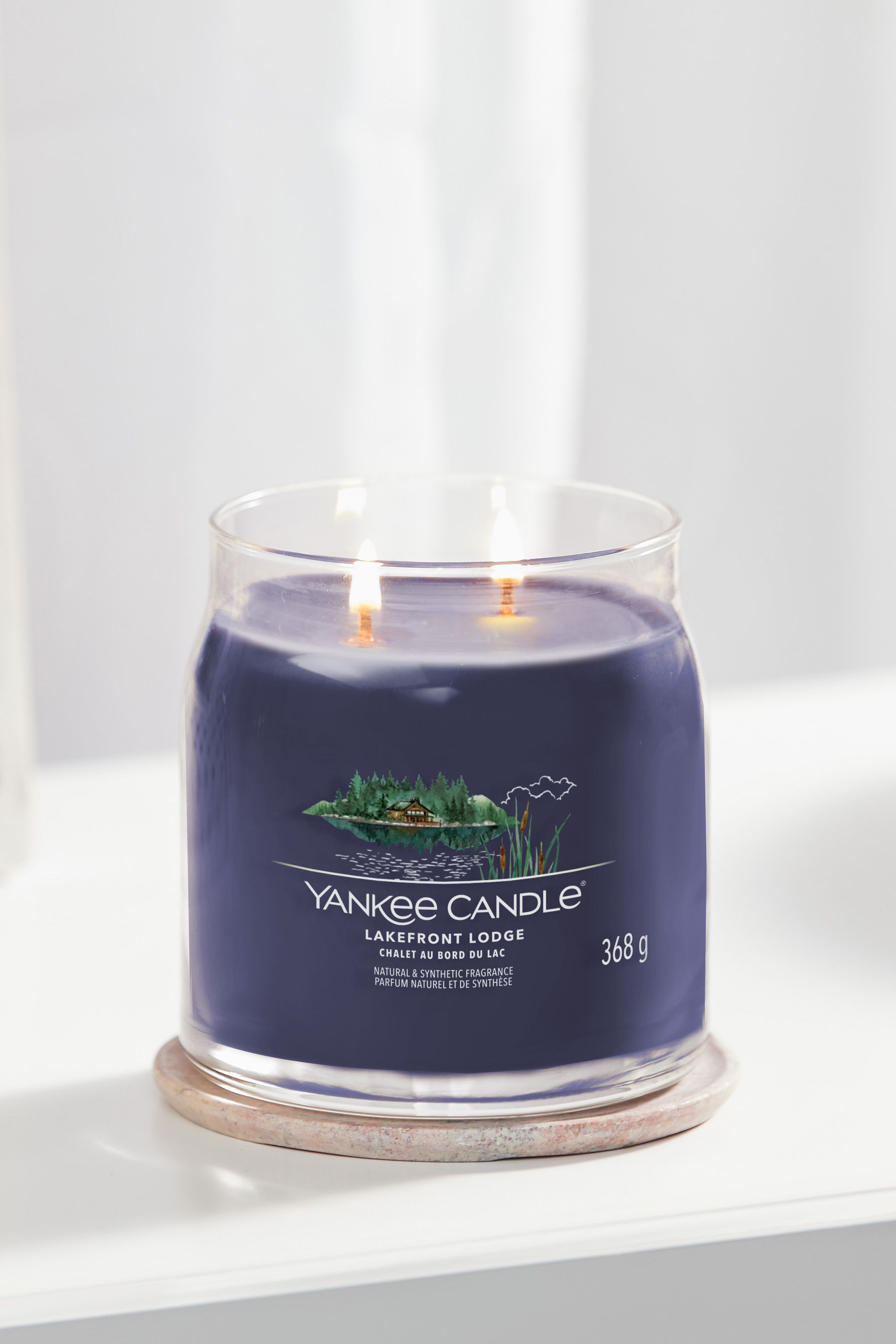 Buy Yankee Candle Blue Signature Medium Jar Scented Candle Lakefront