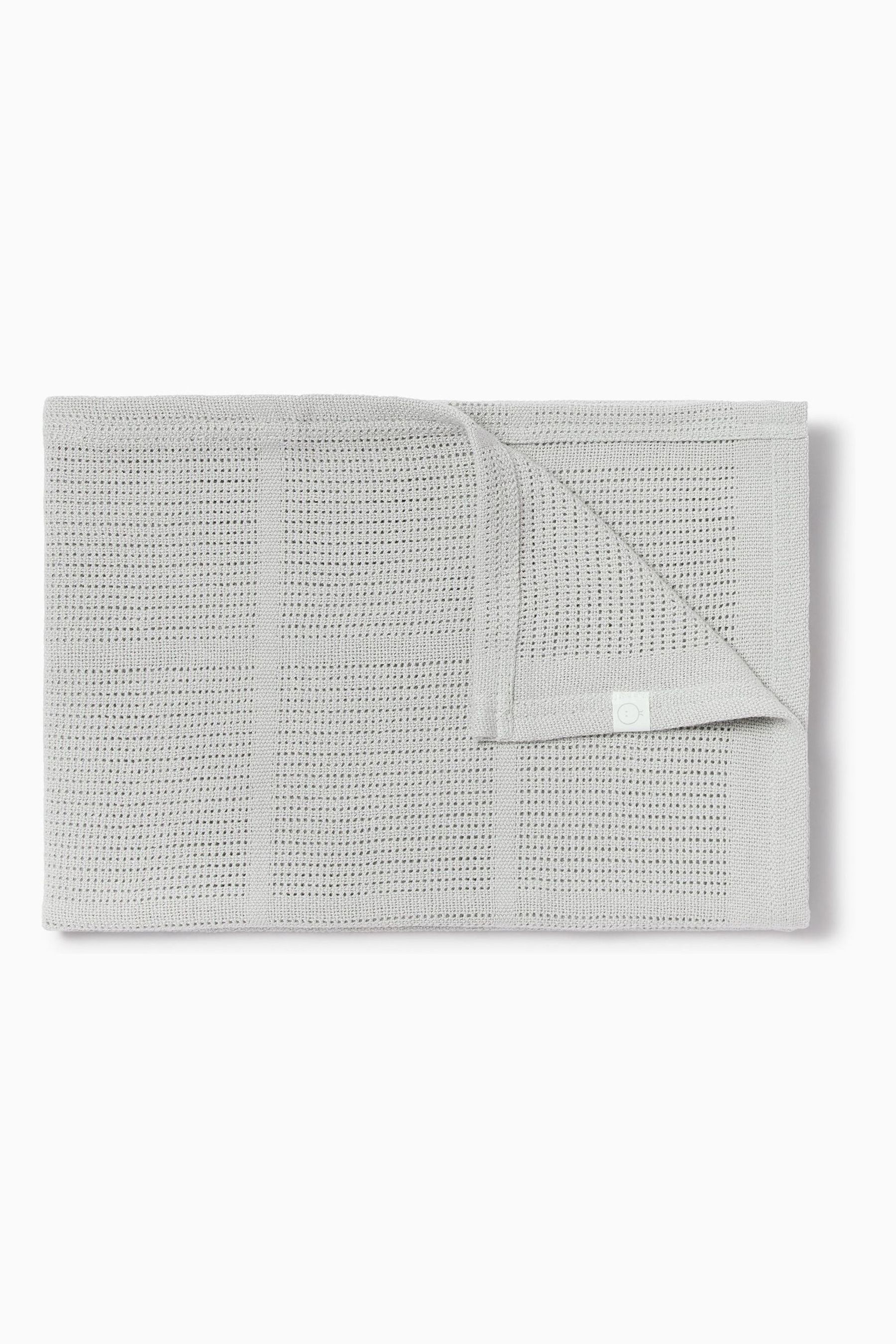 Buy MORI Grey Soft Cotton & Bamboo Cellular Baby Blanket from the Next