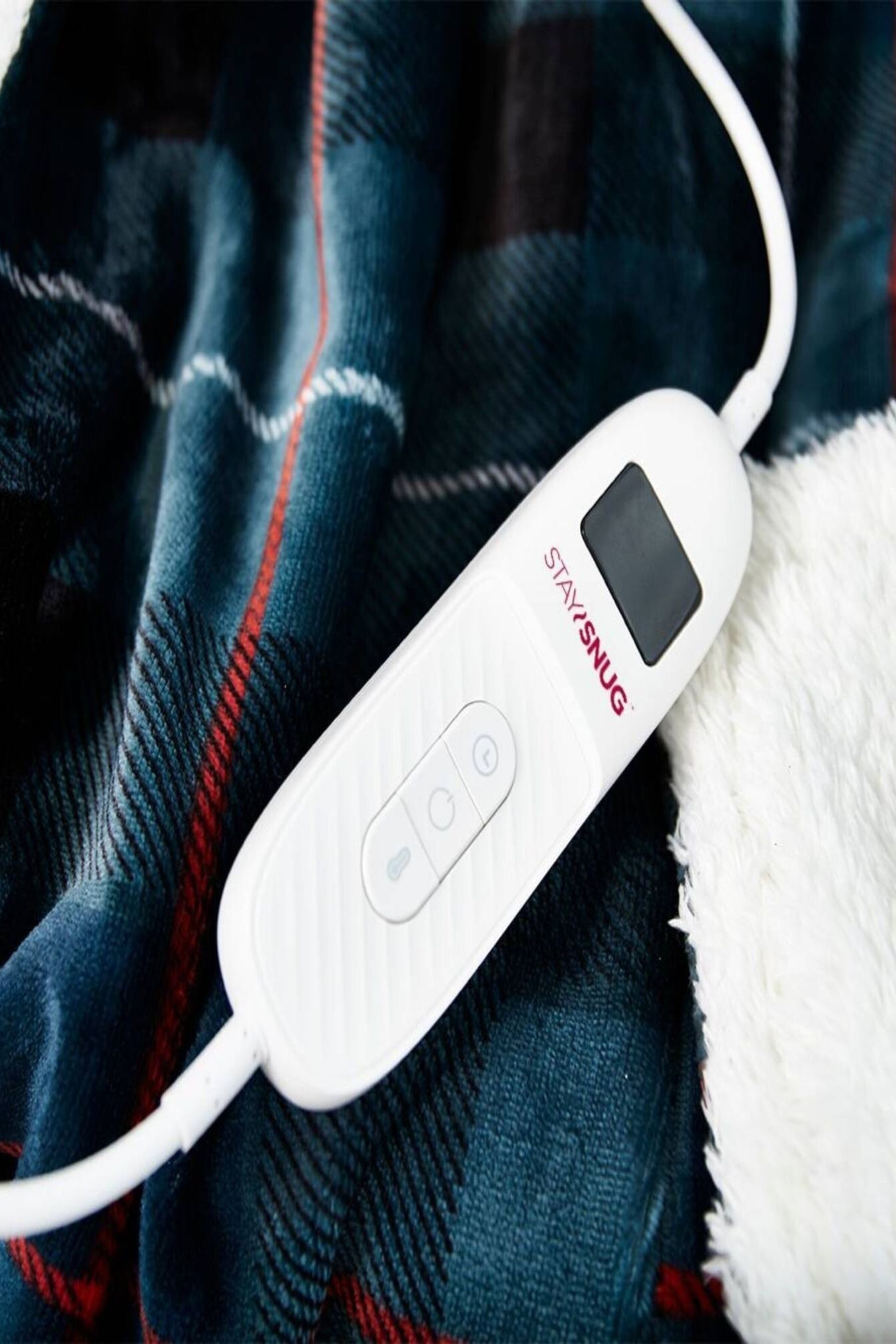 Buy Lakeland Tartan Check Sherpa Heated Throw from the Next UK online shop