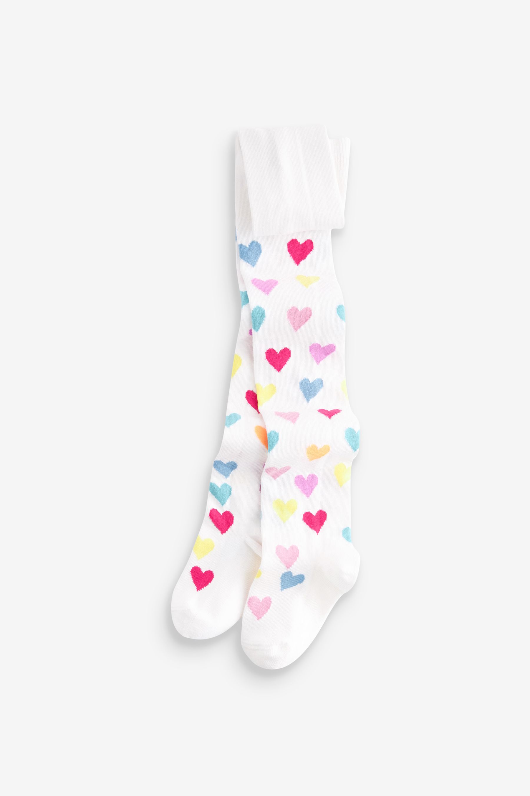 Buy Cream Cotton Rich Heart Tights from the Next UK online shop