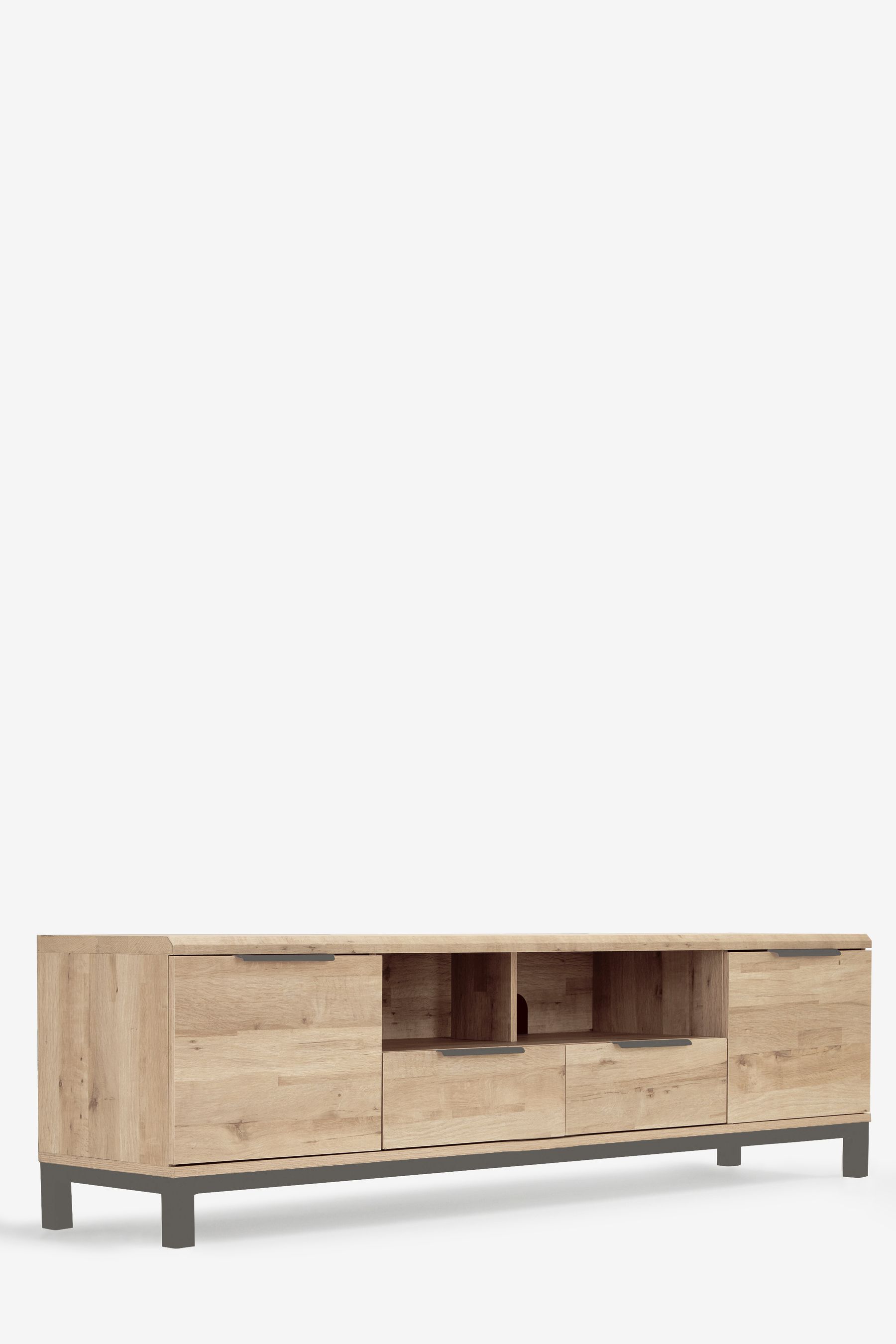 Buy Light Bronx Up to 80 inch Oak Effect TV Unit from the Next UK