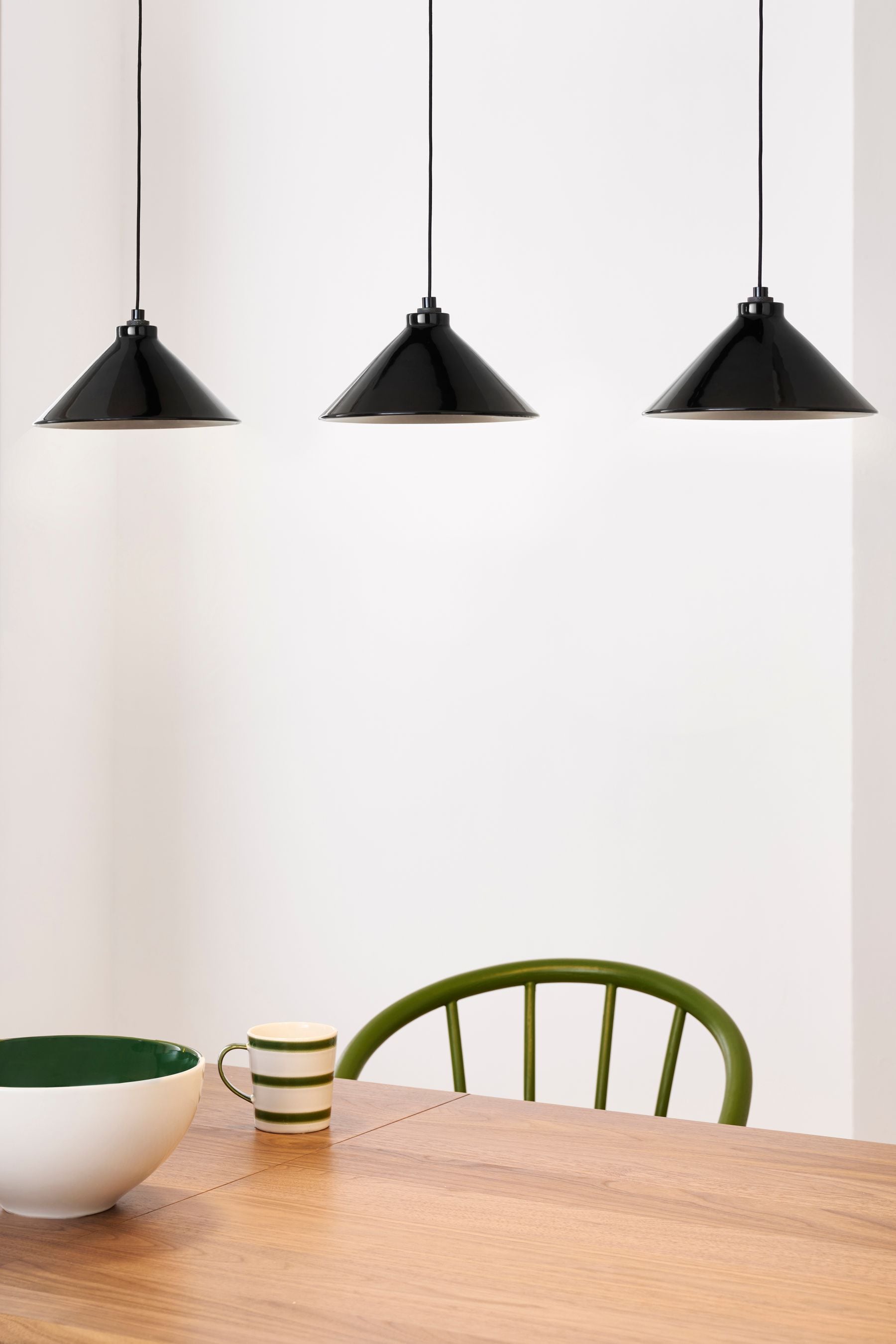 Buy Jasper Conran London Black 3 Light Triangle Pendant Ceiling Light
