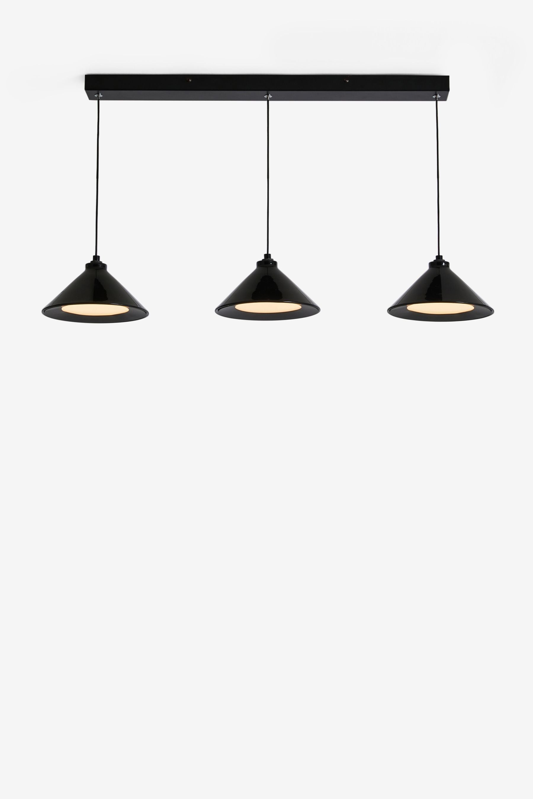 Buy Jasper Conran London Black 3 Light Triangle Pendant Ceiling Light