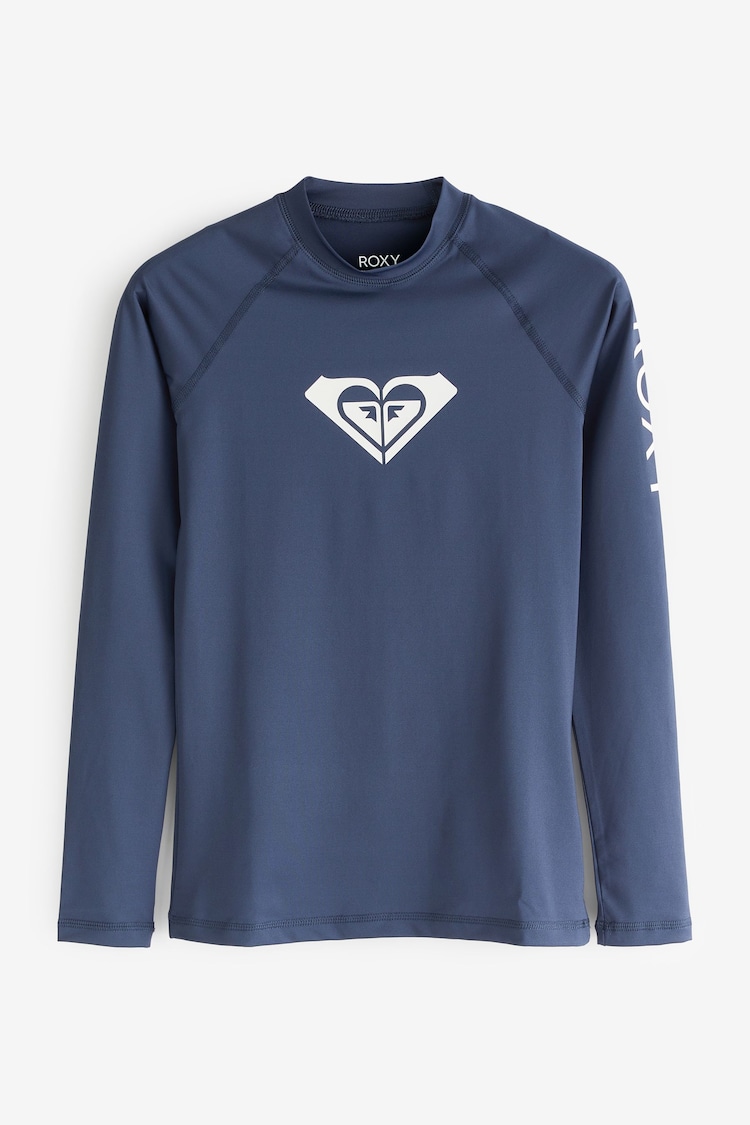 Roxy Blue Whole Hearted Long Sleeved Rash Vest - Image 1 of 1
