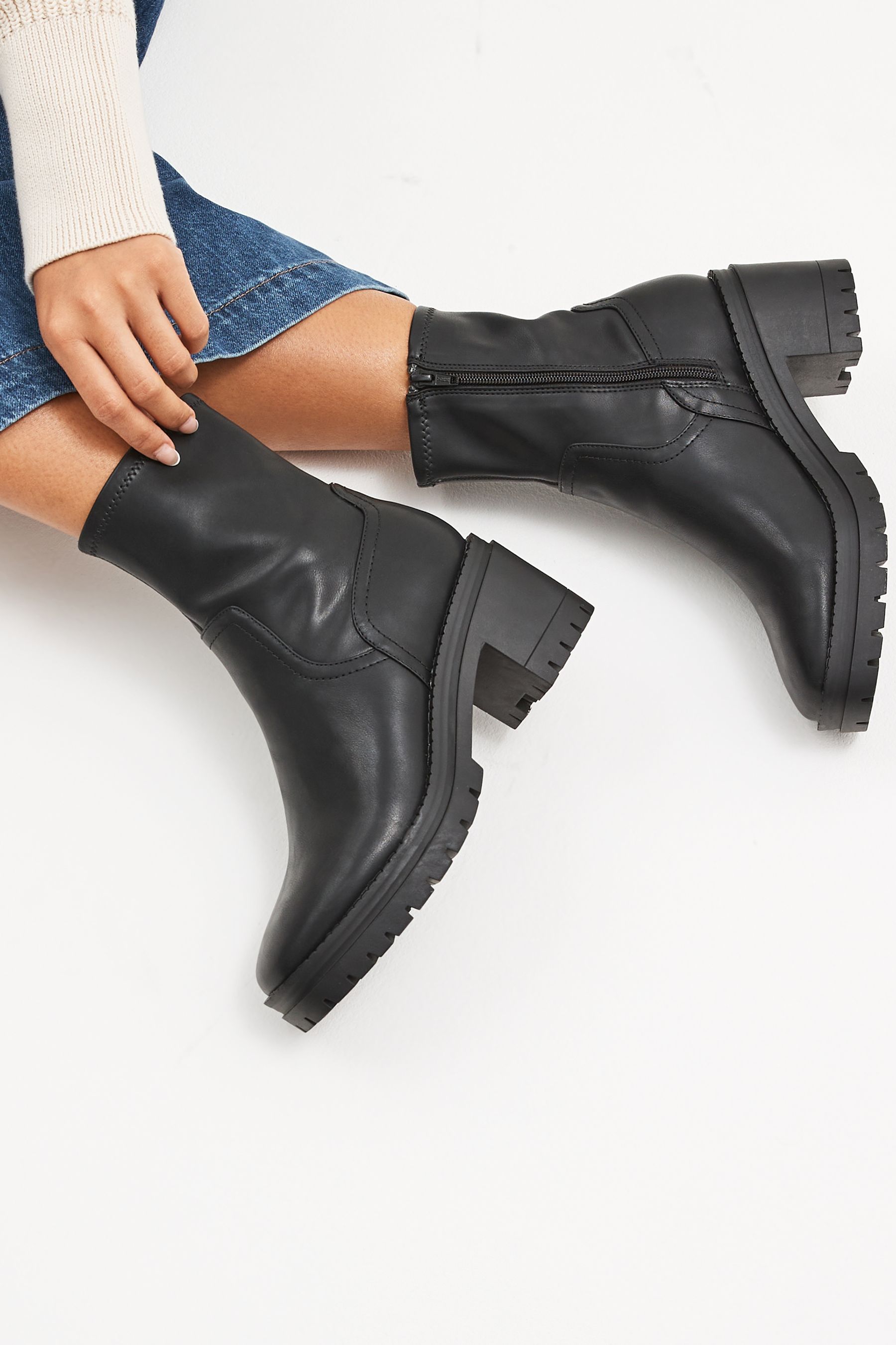 Buy Forever Comfort® Chunky Sock Ankle Boots from Next Taiwan