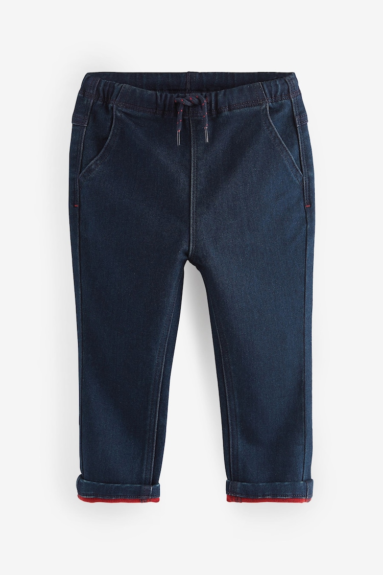 Rinse with Red Weft Super Soft Pull-On Jeans With Stretch (3mths-7yrs) - Image 1 of 1