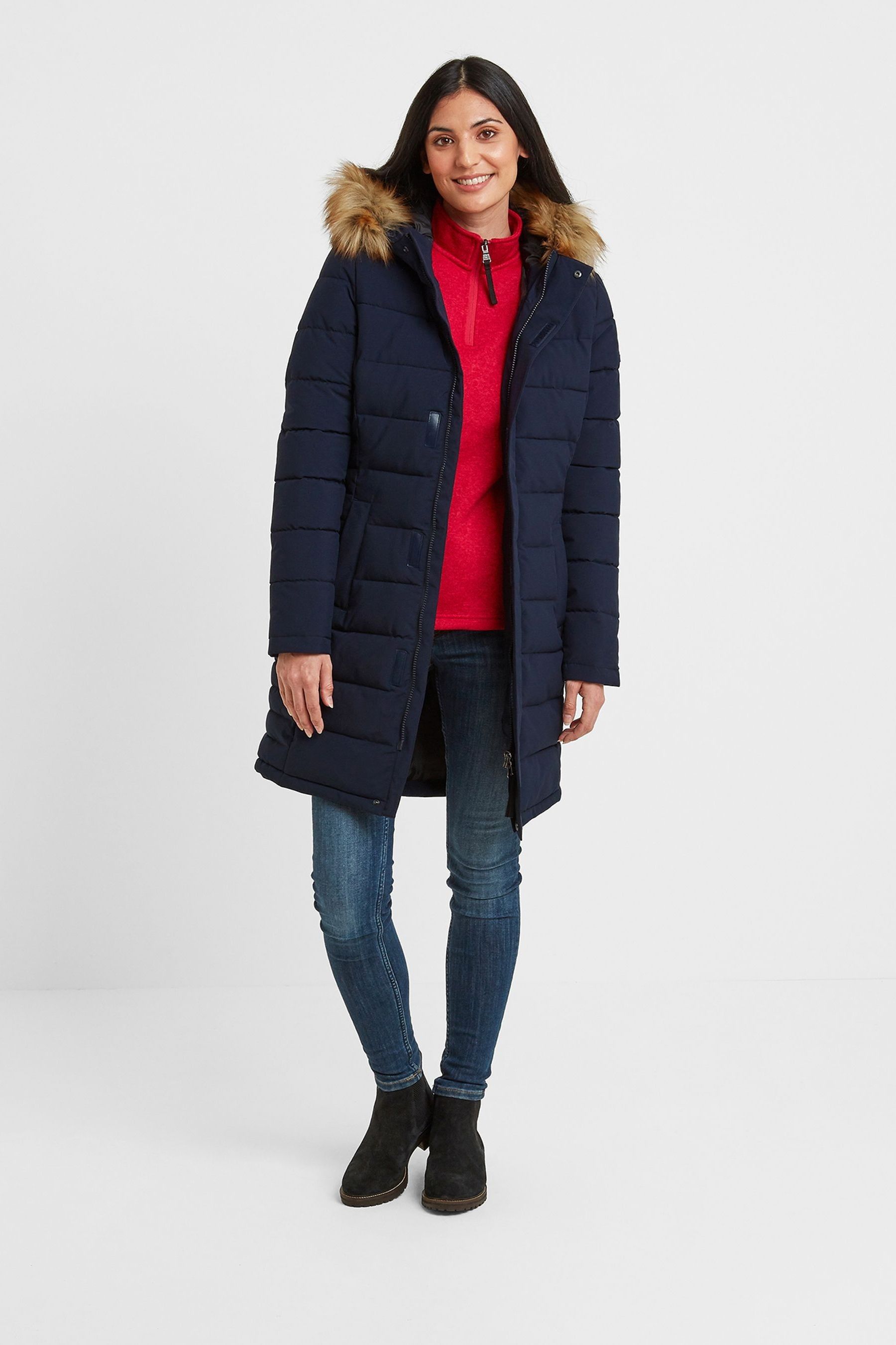 Buy Tog 24 Womens Blue Firbeck Insulated Long Jacket from the Next UK