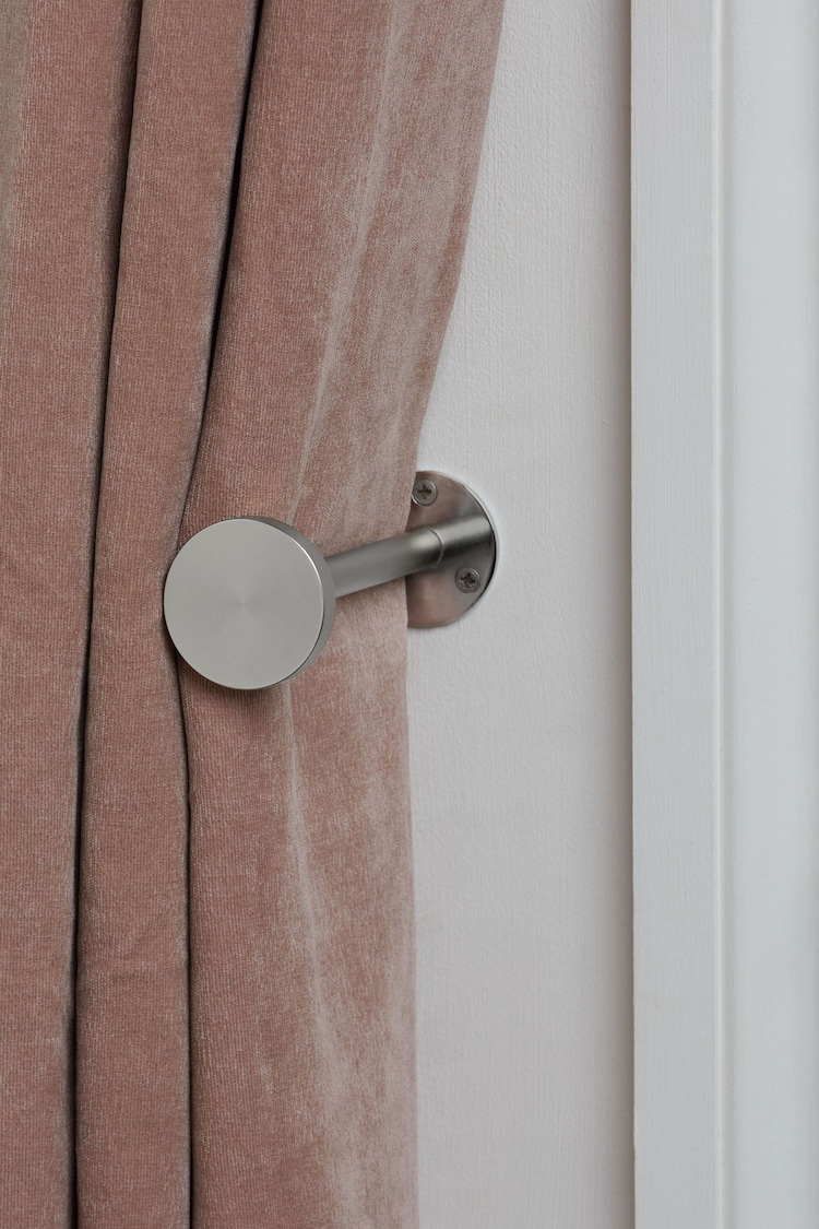Brushed Silver Stud Holdbacks - Image 1 of 1
