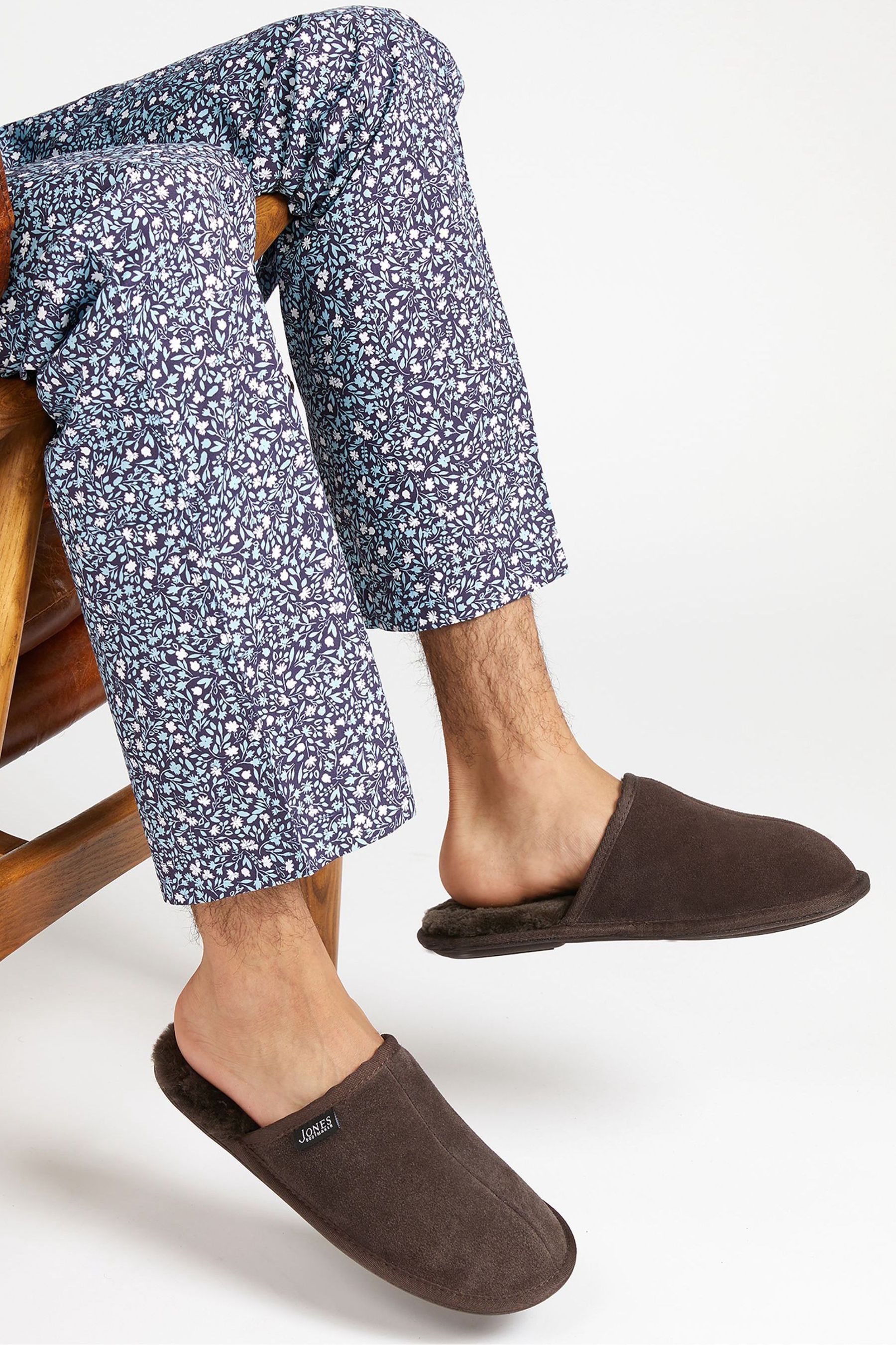 Buy Jones Bootmaker Men's Sheepskin Lined Mule Slippers from the Next