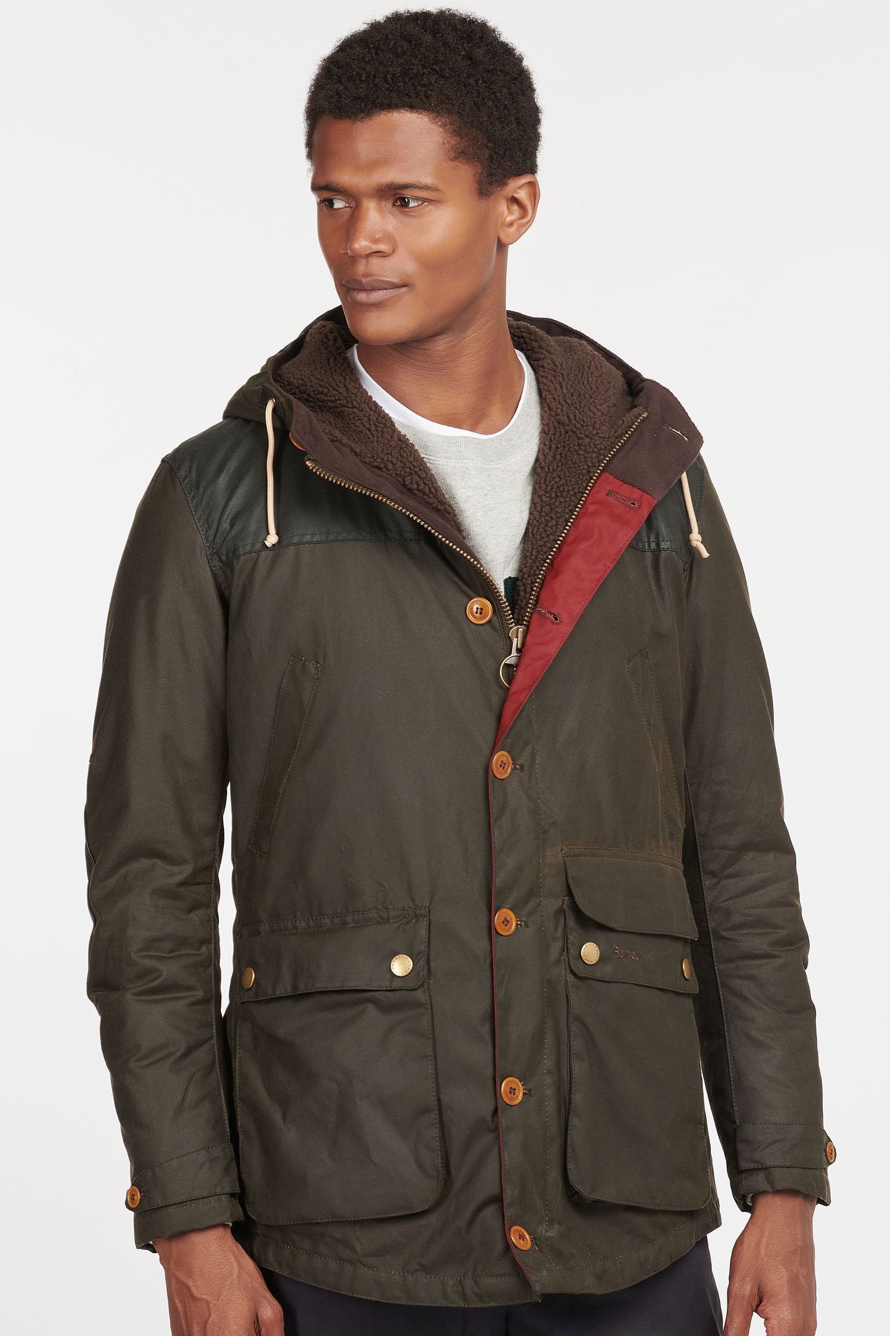 Buy Barbour® Olive Green Game Parka Jacket from Next Saudi Arabia