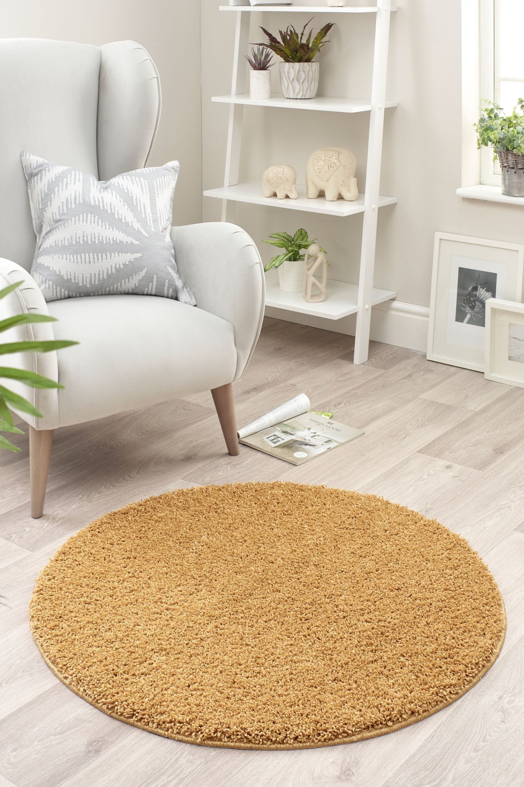 Buy My Mat Ochre Yellow Soft Stain Resistant And Washable Rug from the ...
