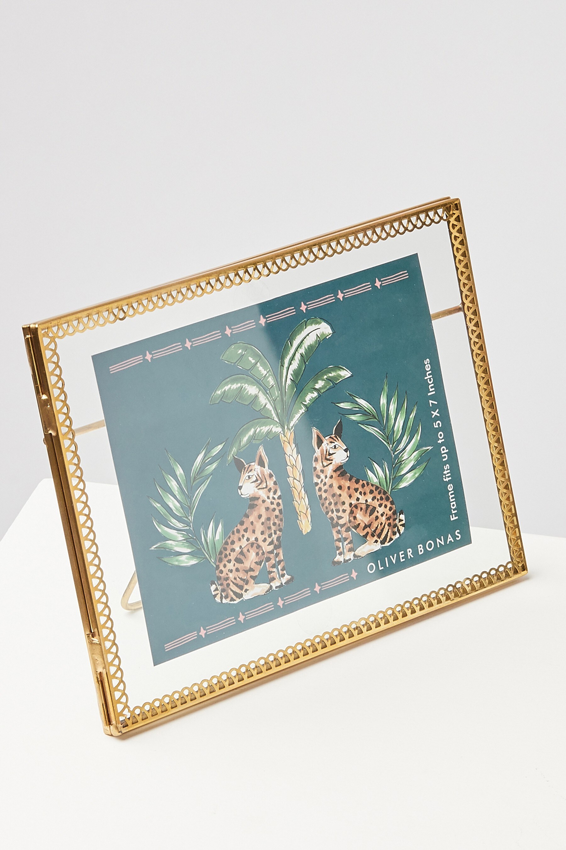 Buy Oliver Bonas Gold Lace Edge 5x7 Photo Frame from the Next UK online