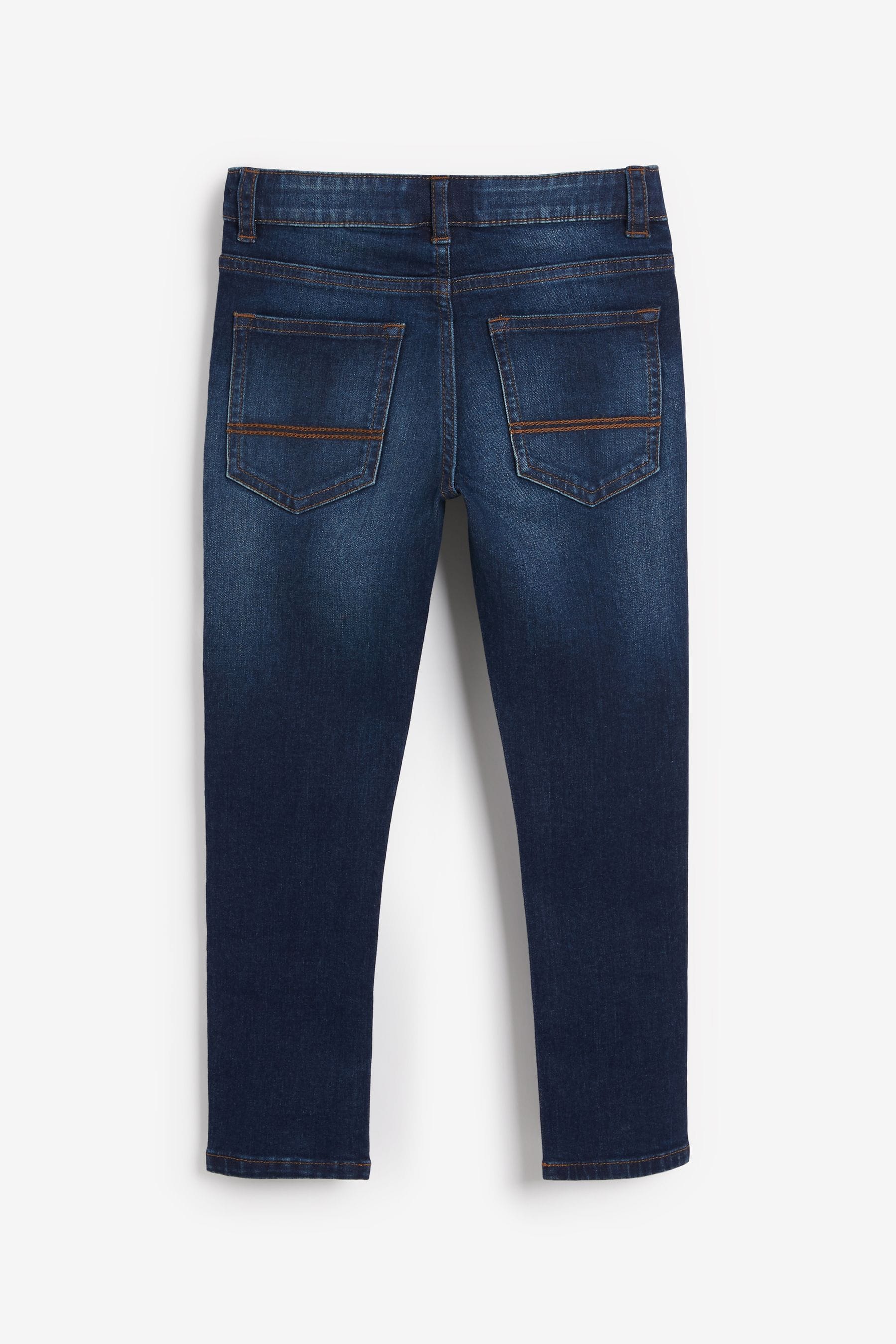 Buy Blue Indigo Skinny Fit Cotton Rich Stretch Jeans (3-17yrs) from the ...