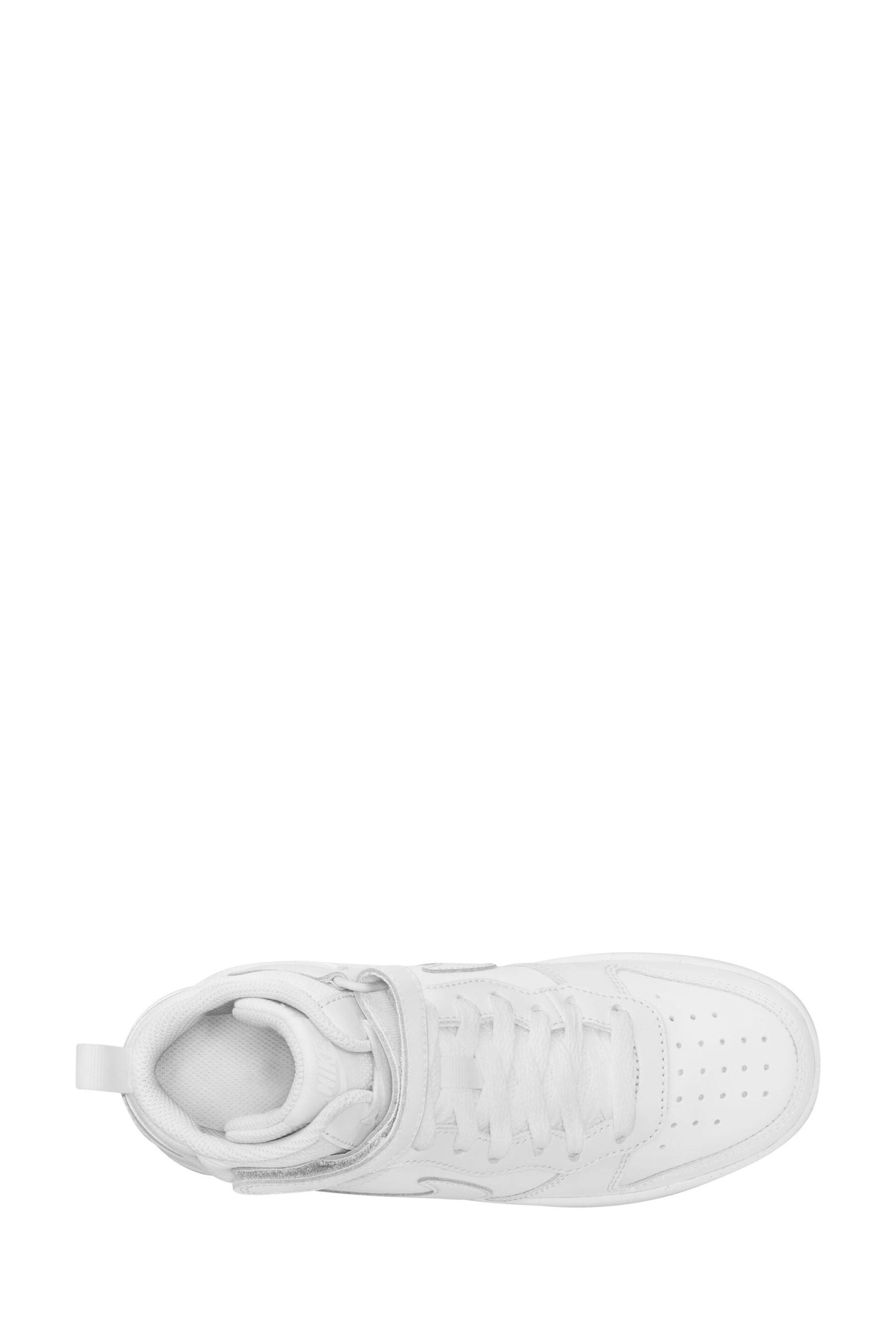 Buy Nike White Youth Court Borough Mid Trainers from the Next UK online ...