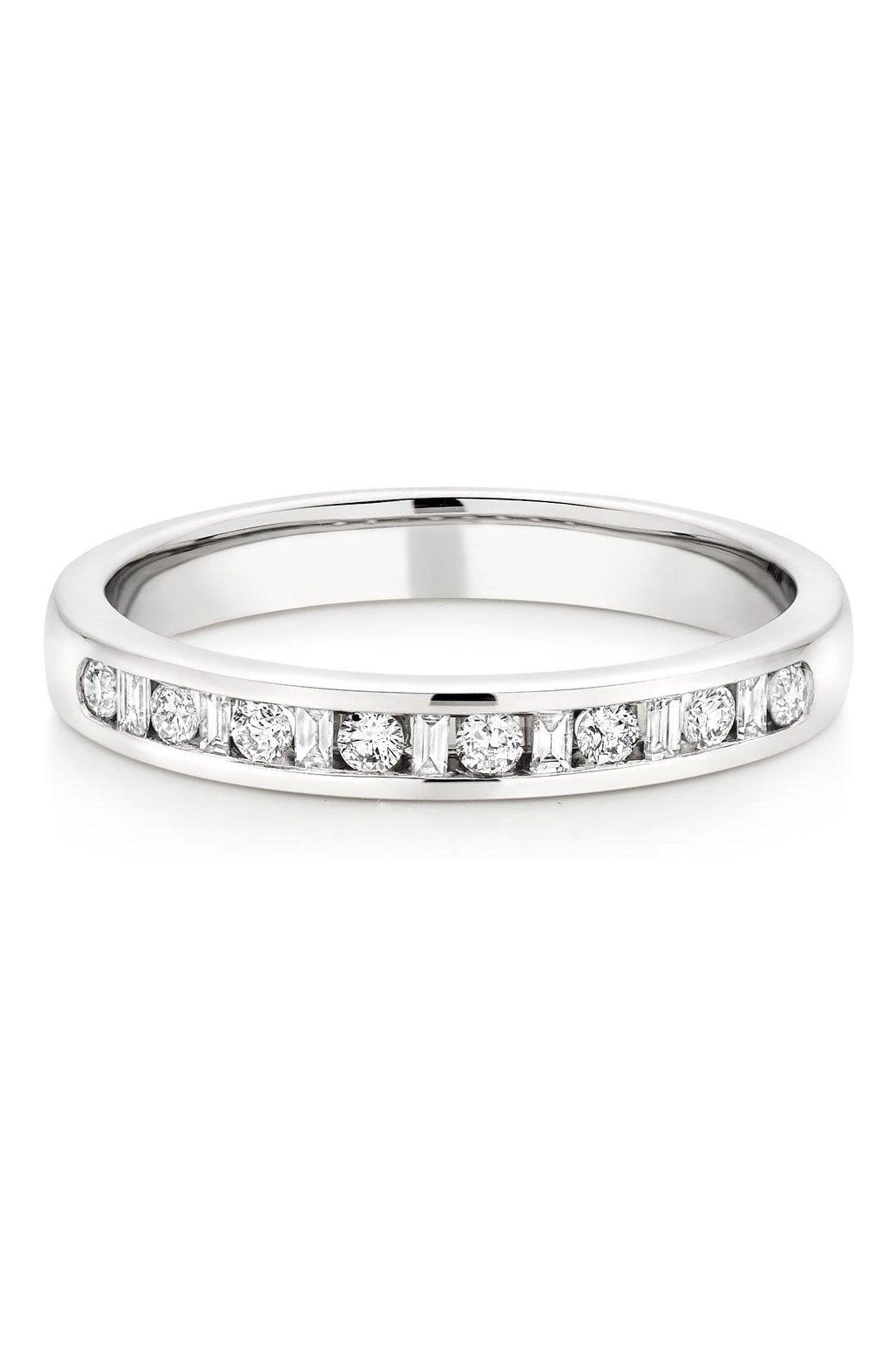 Buy Beaverbrooks Platinum Diamond Wedding Ring from the Next UK online shop