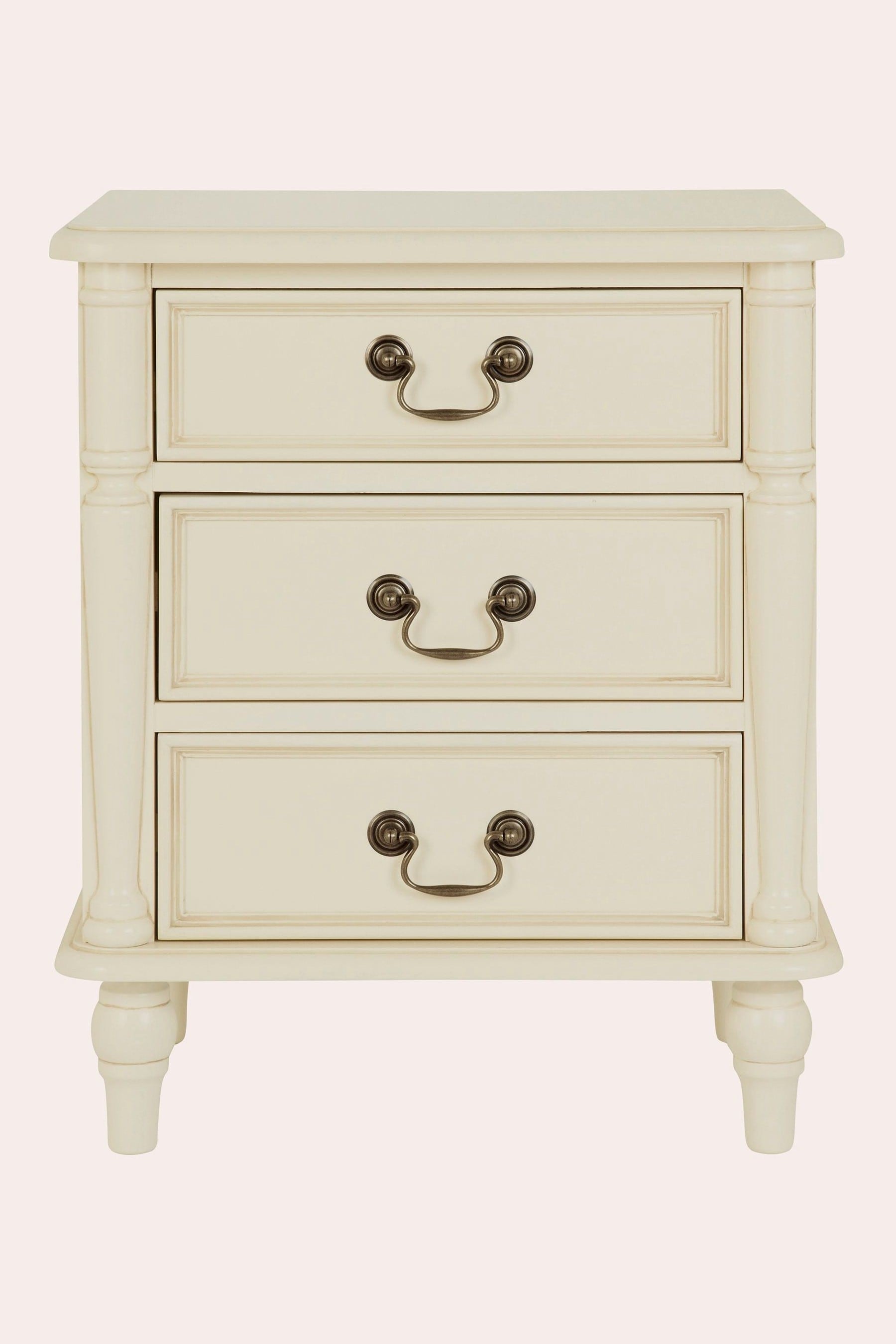 Buy Laura Ashley Clifton 3 Drawer Bedside Table from the Laura Ashley