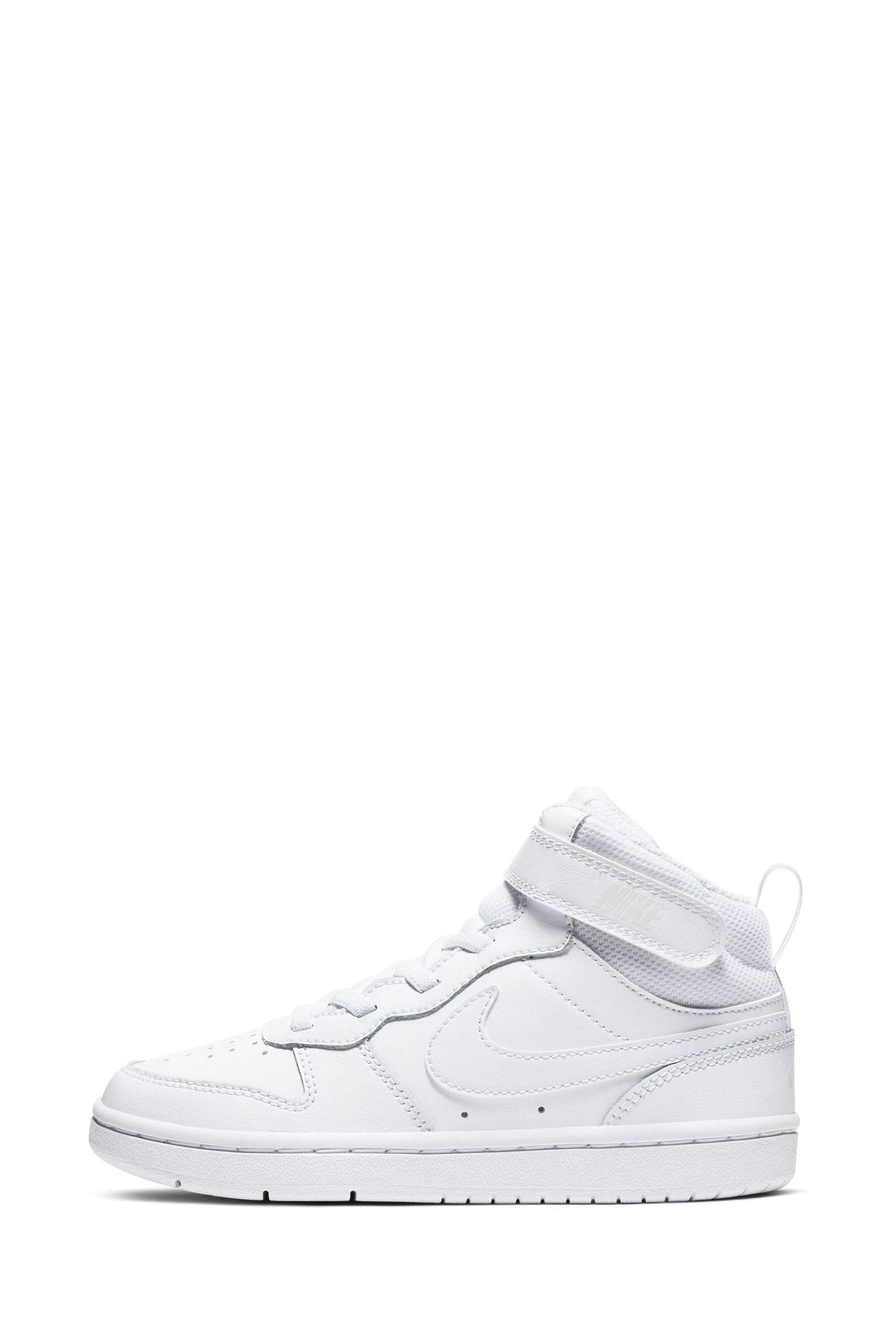 Buy Nike White Junior Court Borough Mid Trainers from the Next UK ...