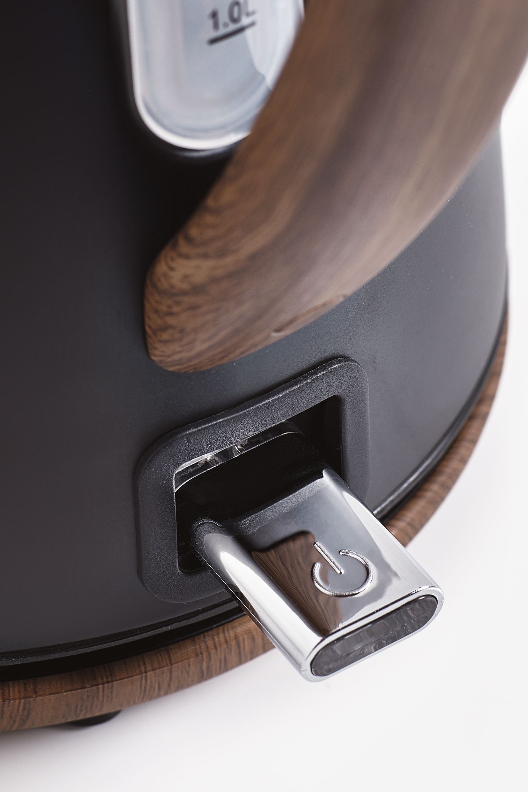 Buy Black Bronx Wood Effect Kettle from Next Ireland