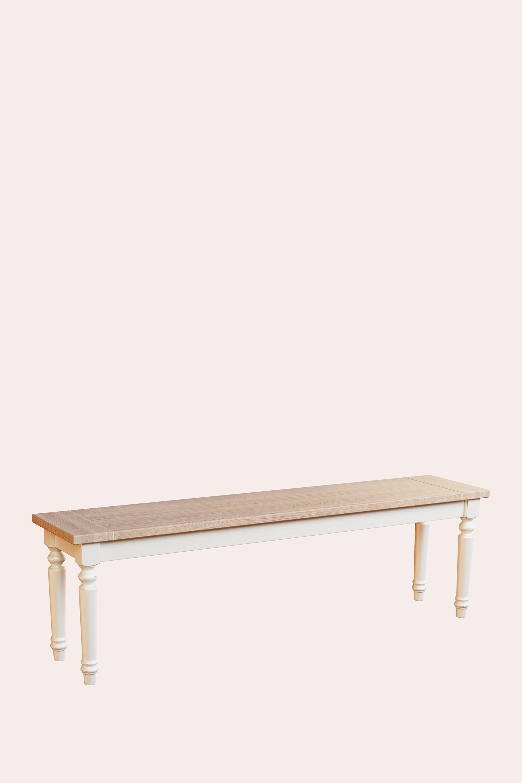 Buy Laura Ashley White Dorset Dining Bench from the Next UK online shop