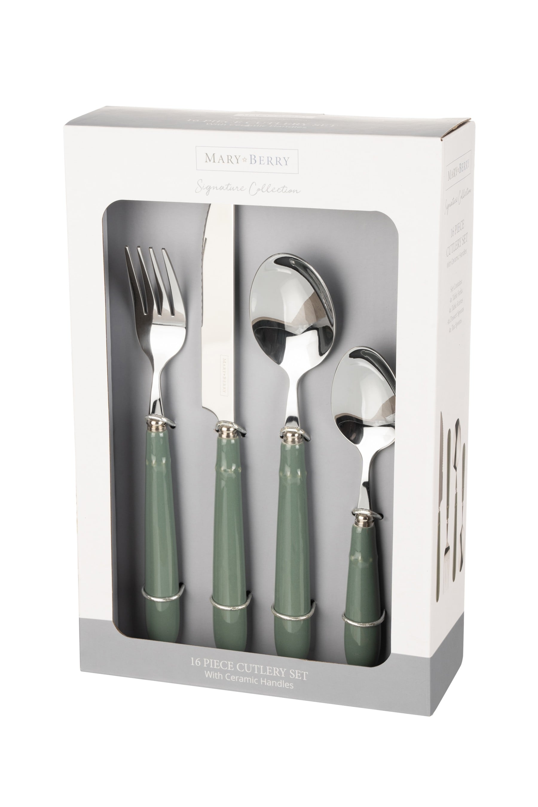 Buy Mary Berry Set of 16 Green Signature Cutlery Set from the Next UK