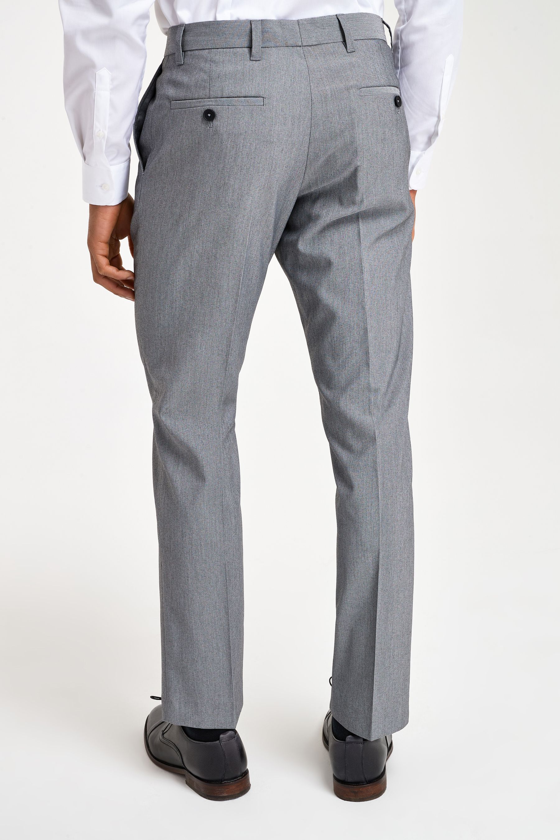 Buy Light Grey Slim Stretch Smart Trousers from the Next UK online shop