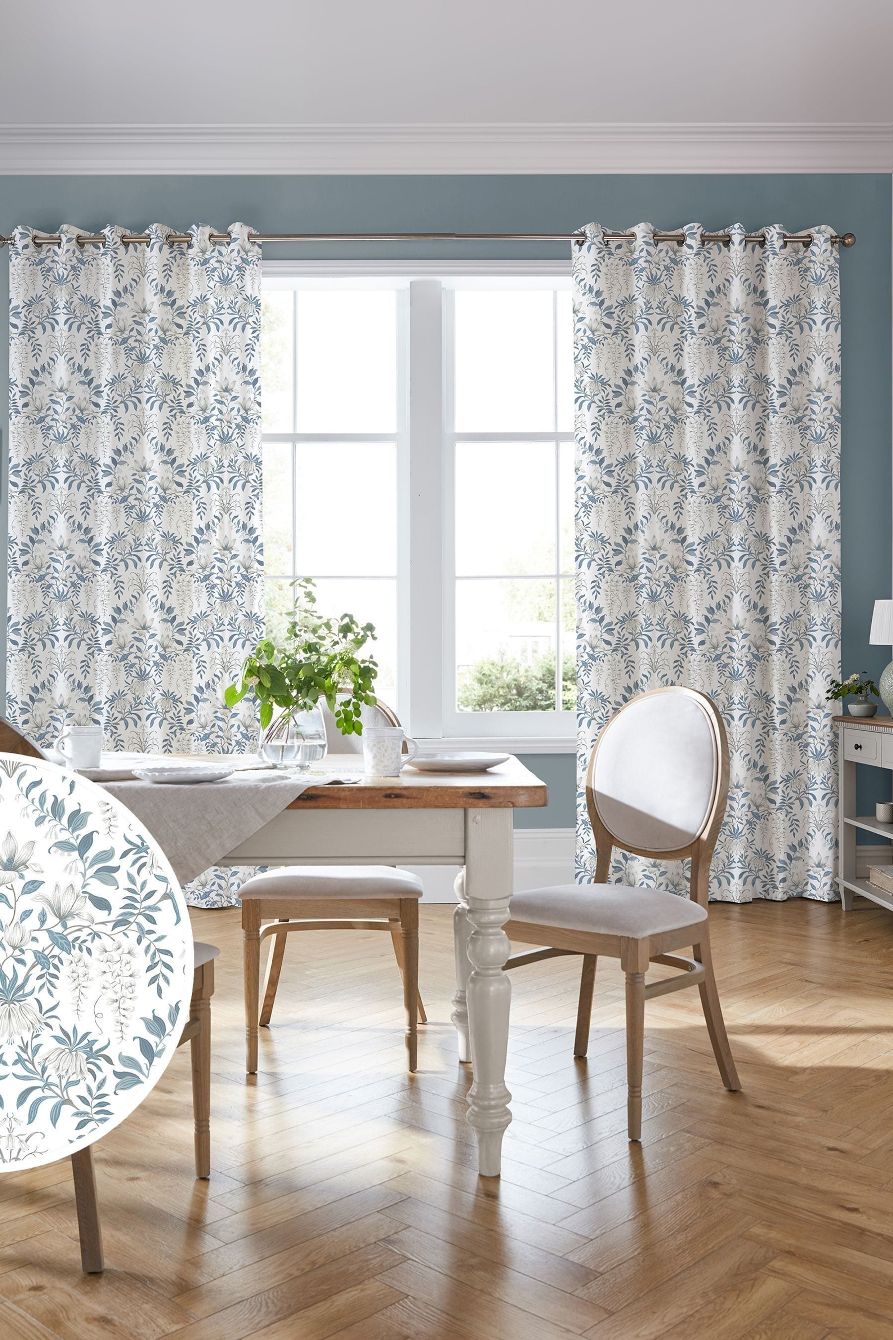 Buy Laura Ashley Blue Parterre Made to Measure Curtains from the Next UK online shop Buy Laura Ashley Blue Parterre Made to Measure Curtains from the Next UK online shop