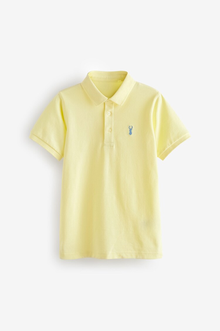Yellow Pastel Short Sleeve Polo Shirt (3-16yrs) - Image 1 of 1