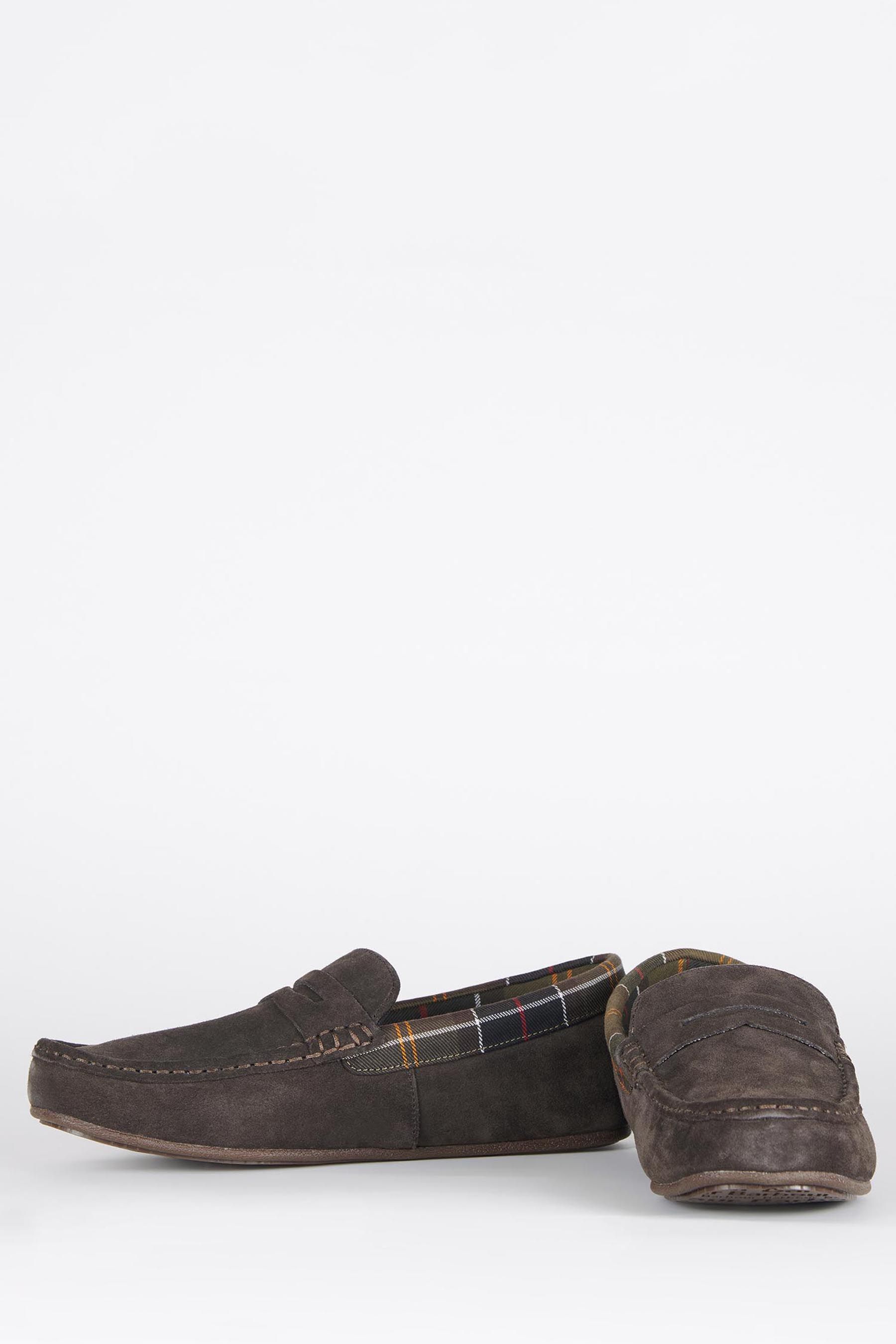 Buy Barbour® Brown Porterfield Suede Slippers from Next Australia