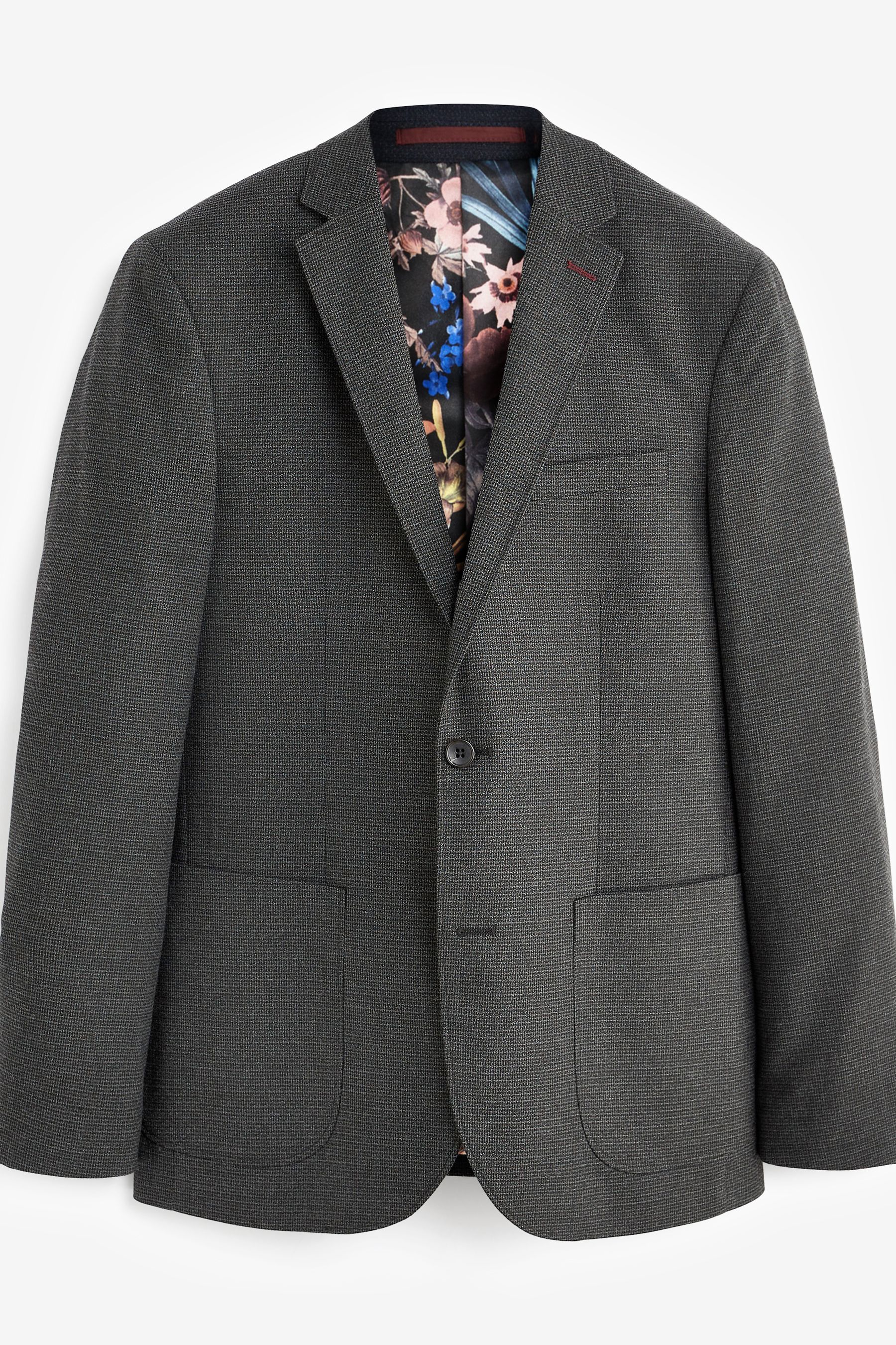 Grey slim fit blazer hotsell