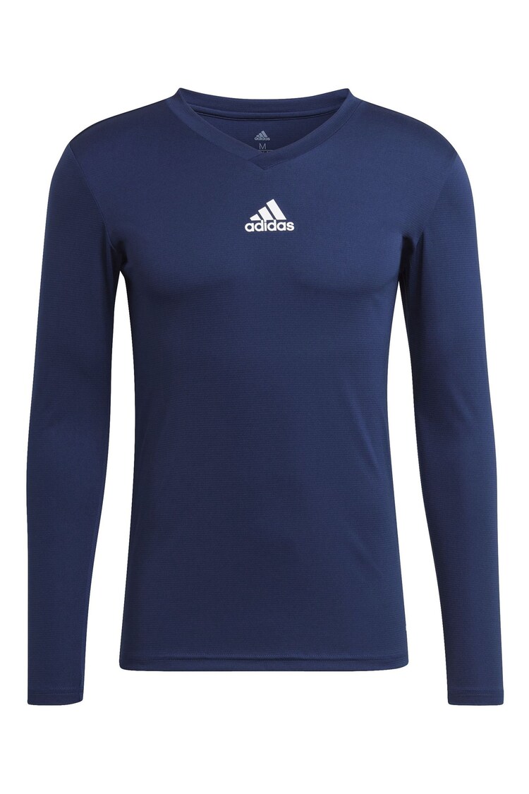 adidas Navy Blue Teamwear Base Layer Long Sleeve Top - Image 1 of 1