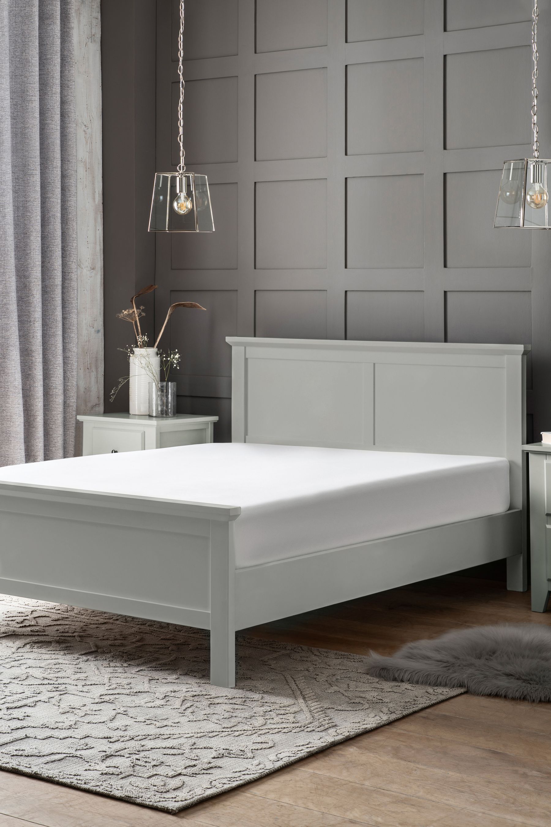 Buy Grey Painted Sutton Wooden Bed Frame from Next Ireland