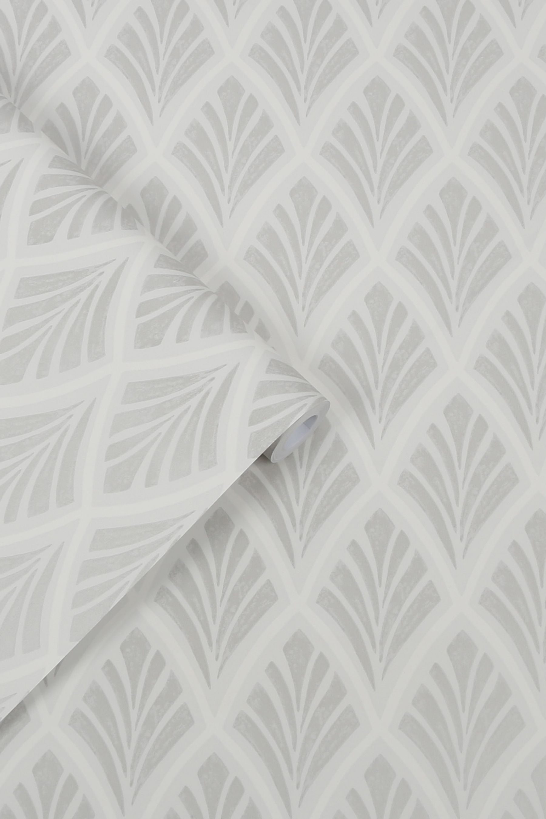 Buy Laura Ashley Silver Florin Wallpaper Wallpaper from the Next UK