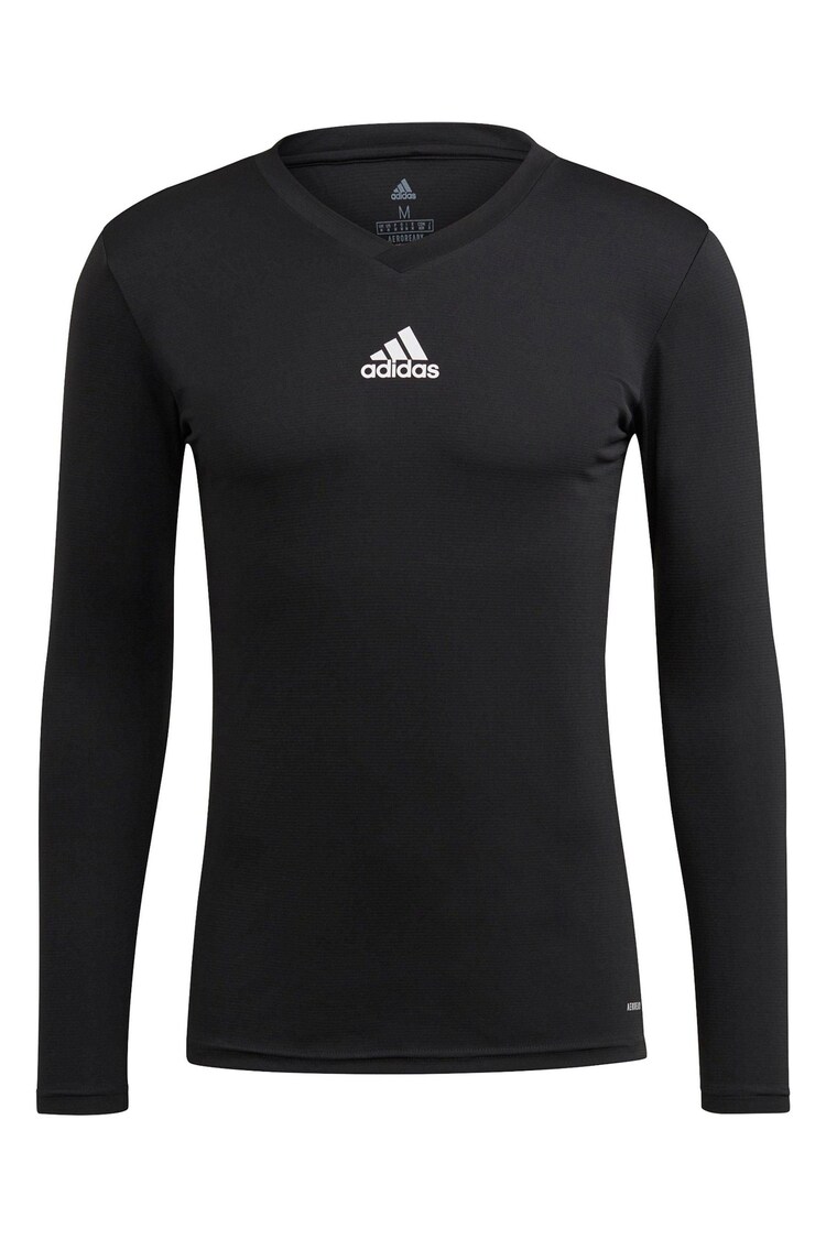 adidas Black Teamwear Base Layer Long Sleeve Top - Image 1 of 1